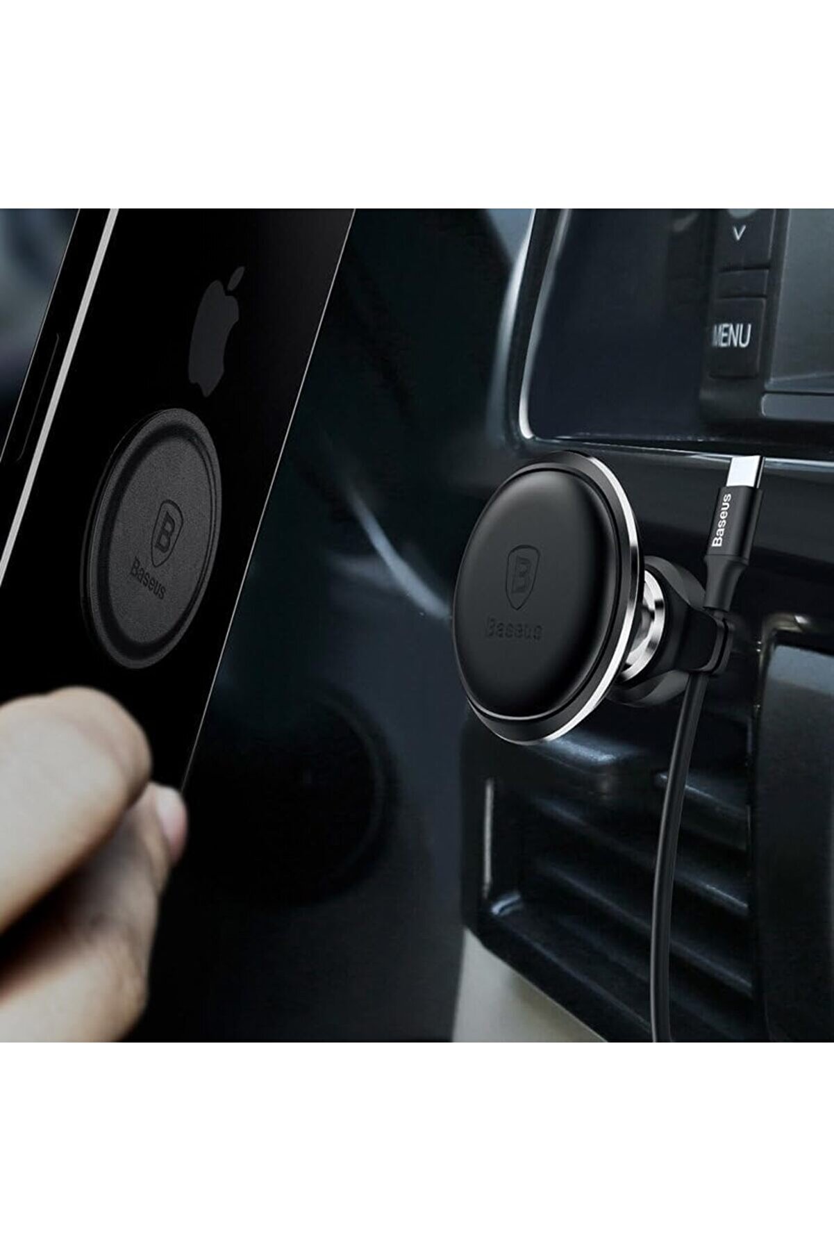 Ai̇r Vent Oversaes Ve Kablo Tutuculu Araç İçi̇ Telefon Tutucu-Frost Gri̇ 1014773