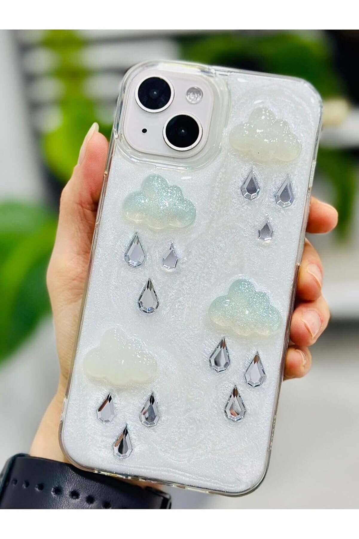 STOREMAX Aksesuar 14 - 15 ile Uyumlu EPOKSİ BULUT Tasarımlı Oyuncaklı Silikon Kılıf 1014773