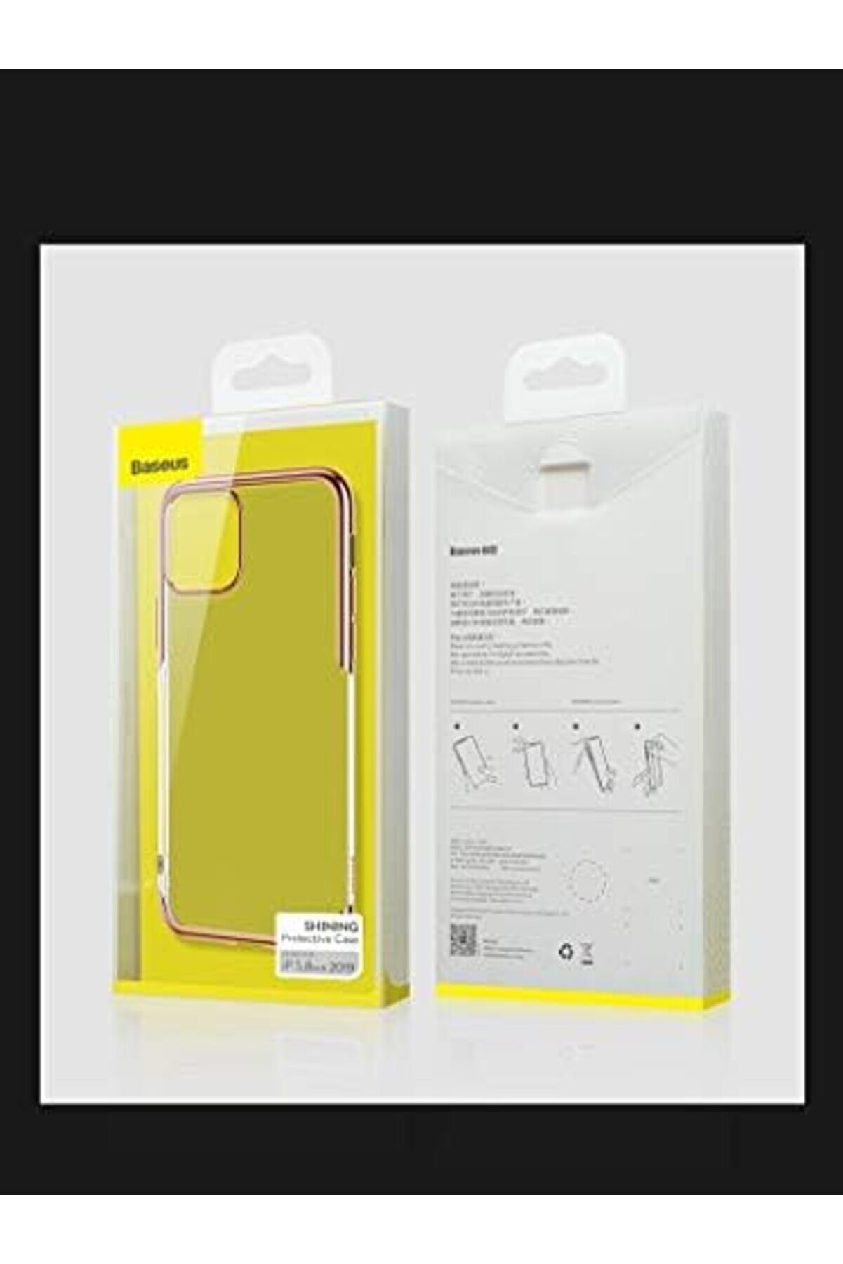 Shi̇ni̇ng, 11 Pro Cep Telefonu Kılıfı, Şeffaf/ Si̇yah 1014773