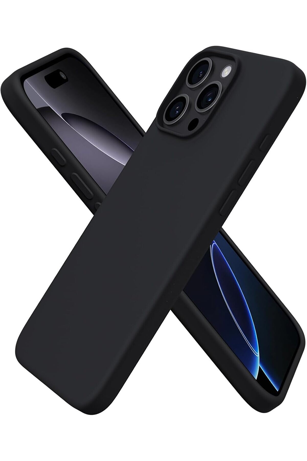 STOREMAX 16 Pro Kılıfı 6.3" ile Uyumlu, Sıvı Silikon 3 Katmanlı Tam Kaplamalı Yumuşak Jel Kau&ccedil;uk Darbeye Daya