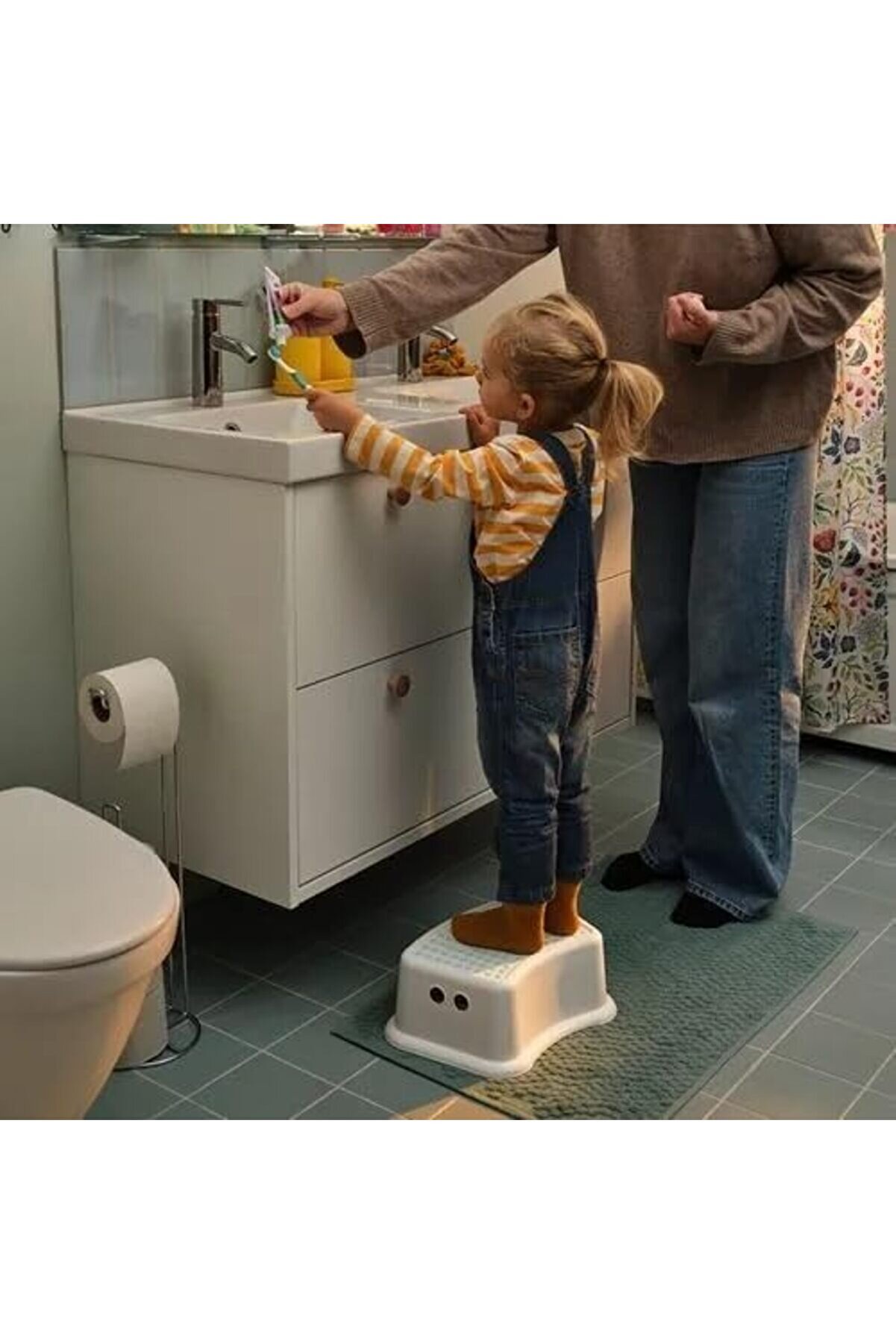 Försıktıg Çocuk Basamağı, Beyaz-Turkuaz, 37X13 Cm 1014773