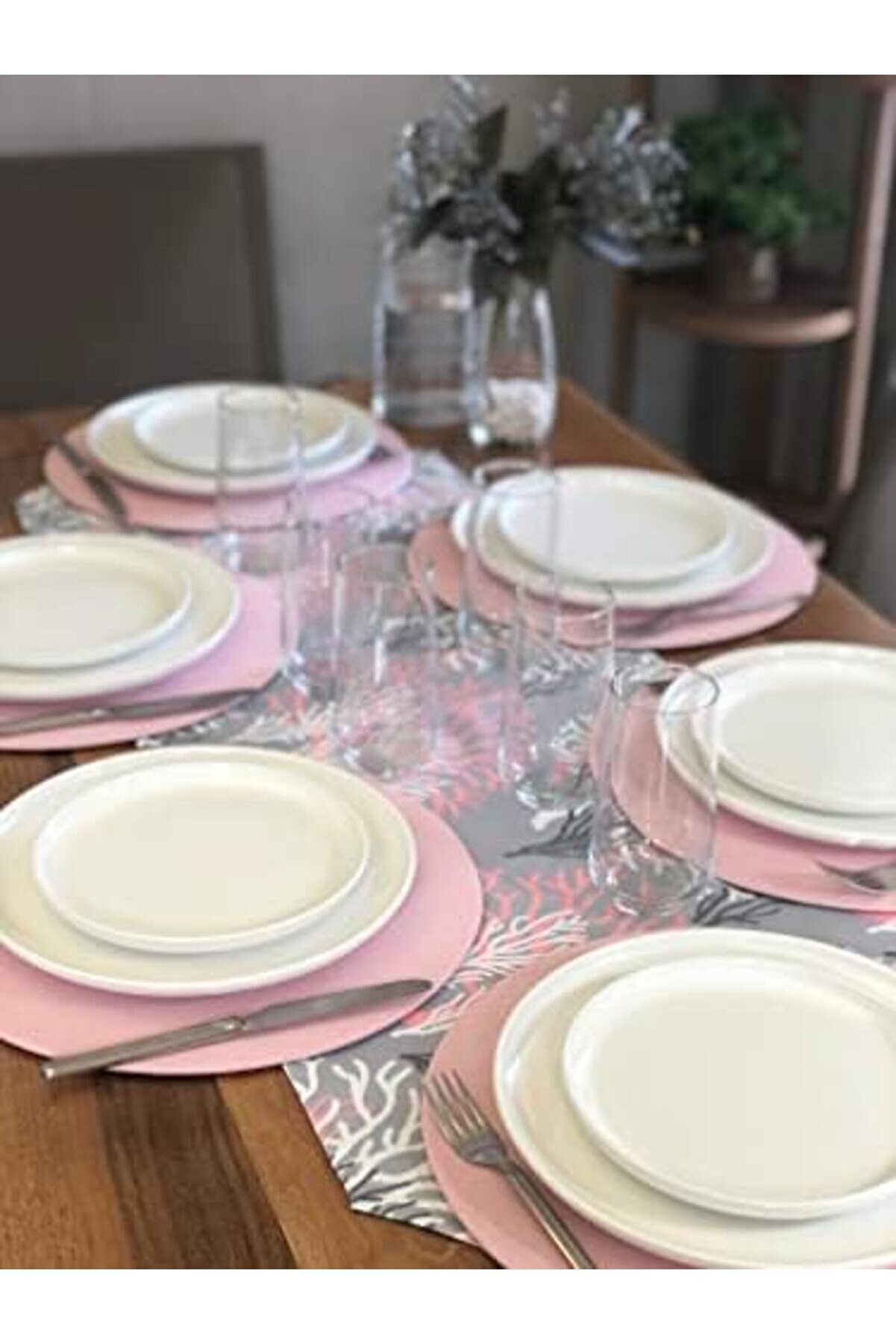 İzmi̇r Servi̇s, 6  Lı Supla Ve Runner Pembe Tk6 1014773