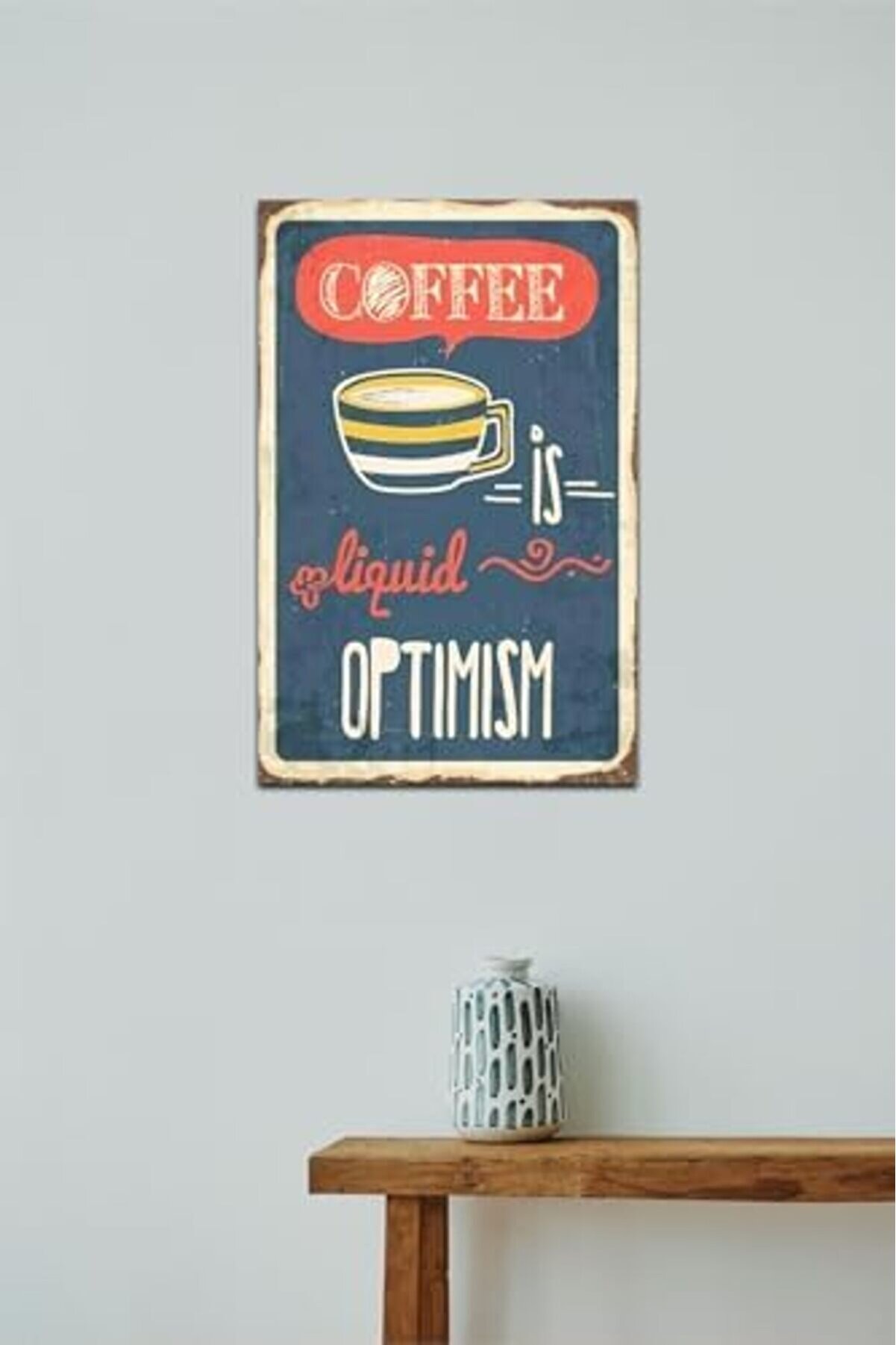 Kuşe Kağıt Duvar Posteri̇ Retro Drtr