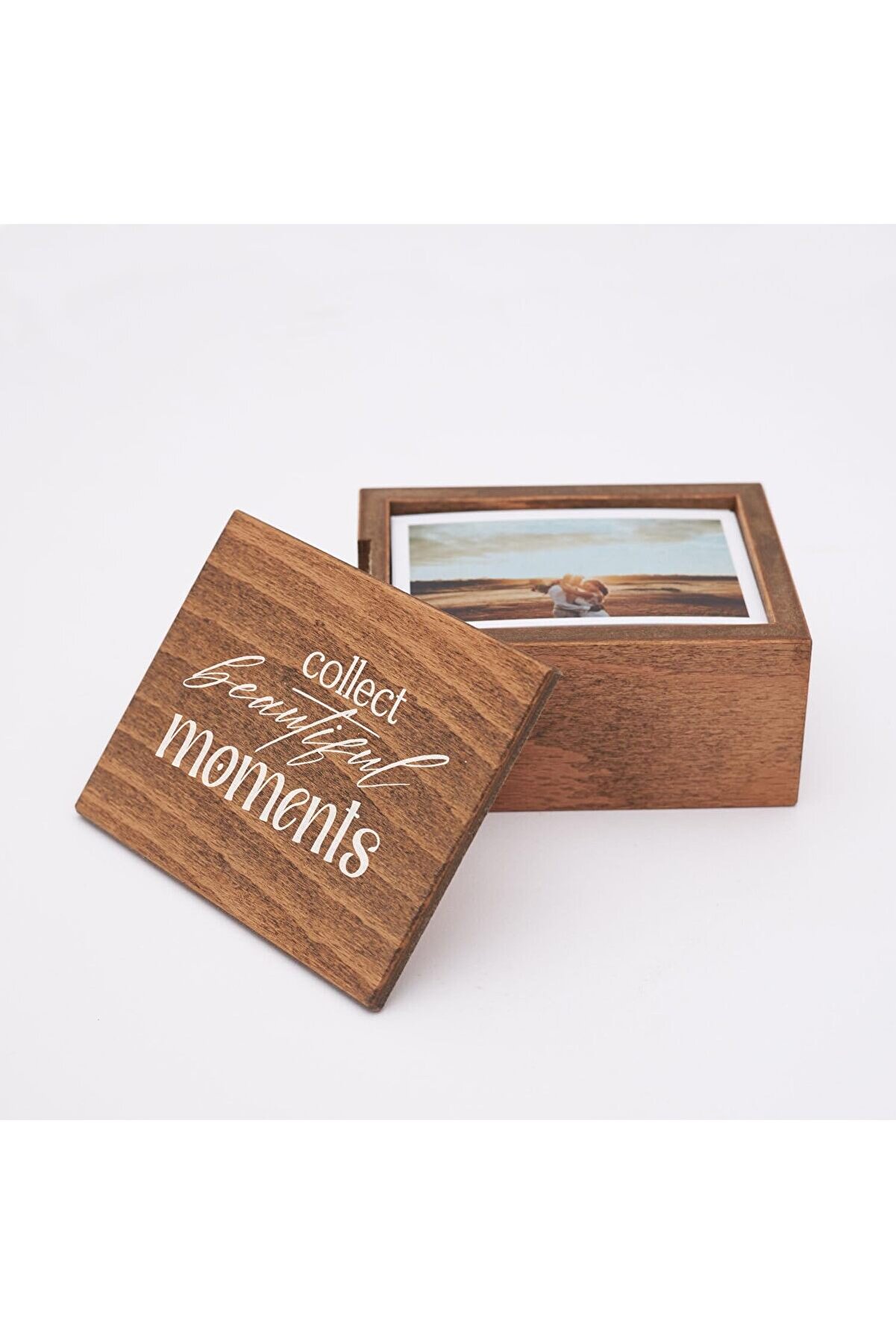 STOREMAX Collect Beautiful Moments Baskılı Ahşap Fotoğraf Kutusu 1014773