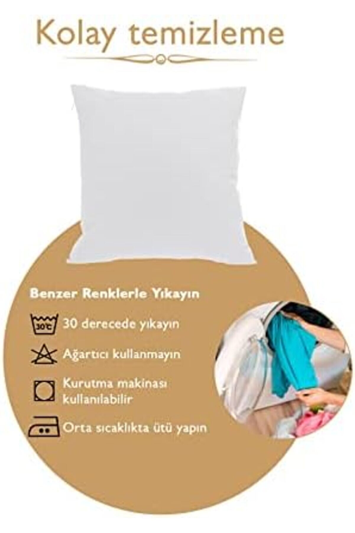 Ölçü Seçenekli̇ 2 Li̇ Kırlent Kılıfı Dekorati̇f Düz Sade Kadi̇fe Dokulu Punch Yapılabi̇li̇r 40X40 Cm