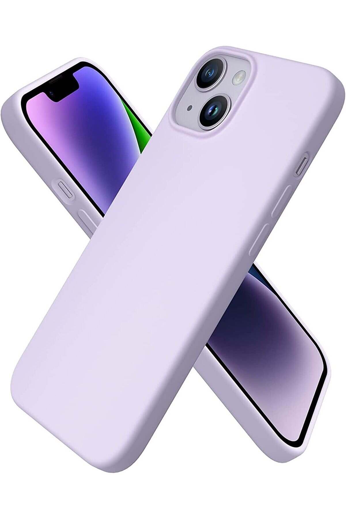 STOREMAX 14 Kılıf 6.7 ile Uyumlu, Sıvı Silikon 3 Katmanlı Tam Kaplamalı Yumuşak Jel Kauçuk Kılıf Kapak, (Lila