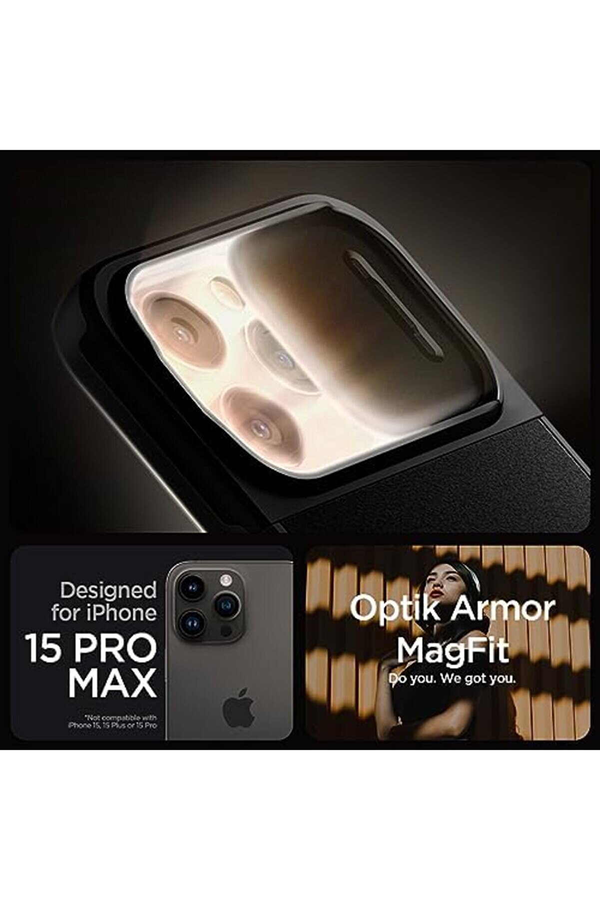 15 Pro Max Kılıf Opti̇k Magfi̇t Özelli̇kli̇ - Acs06