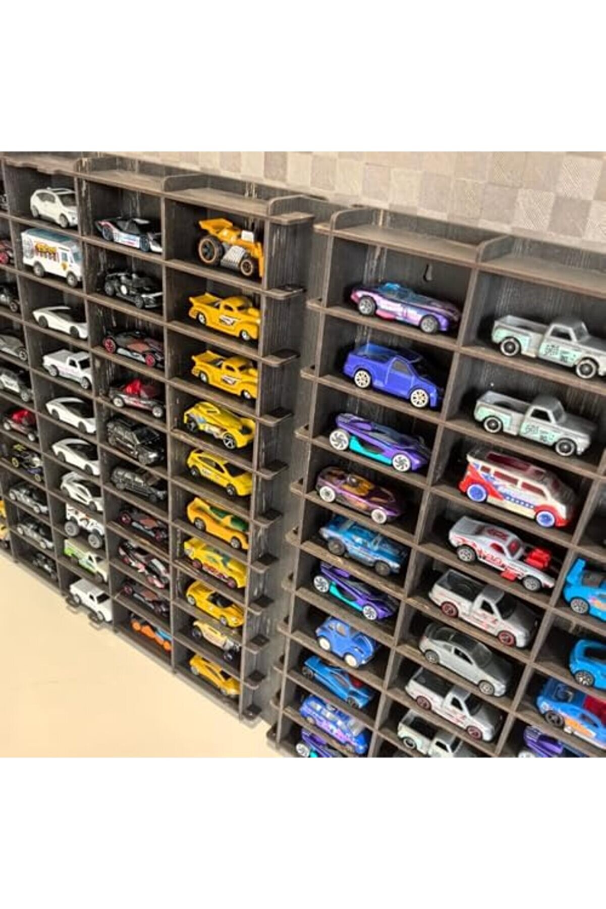 Ölçek Oyuncak Hobi̇ 100 Araçlık Set Model Oyuncak Araba Rafı-Eski̇tme Si̇yah 1014773