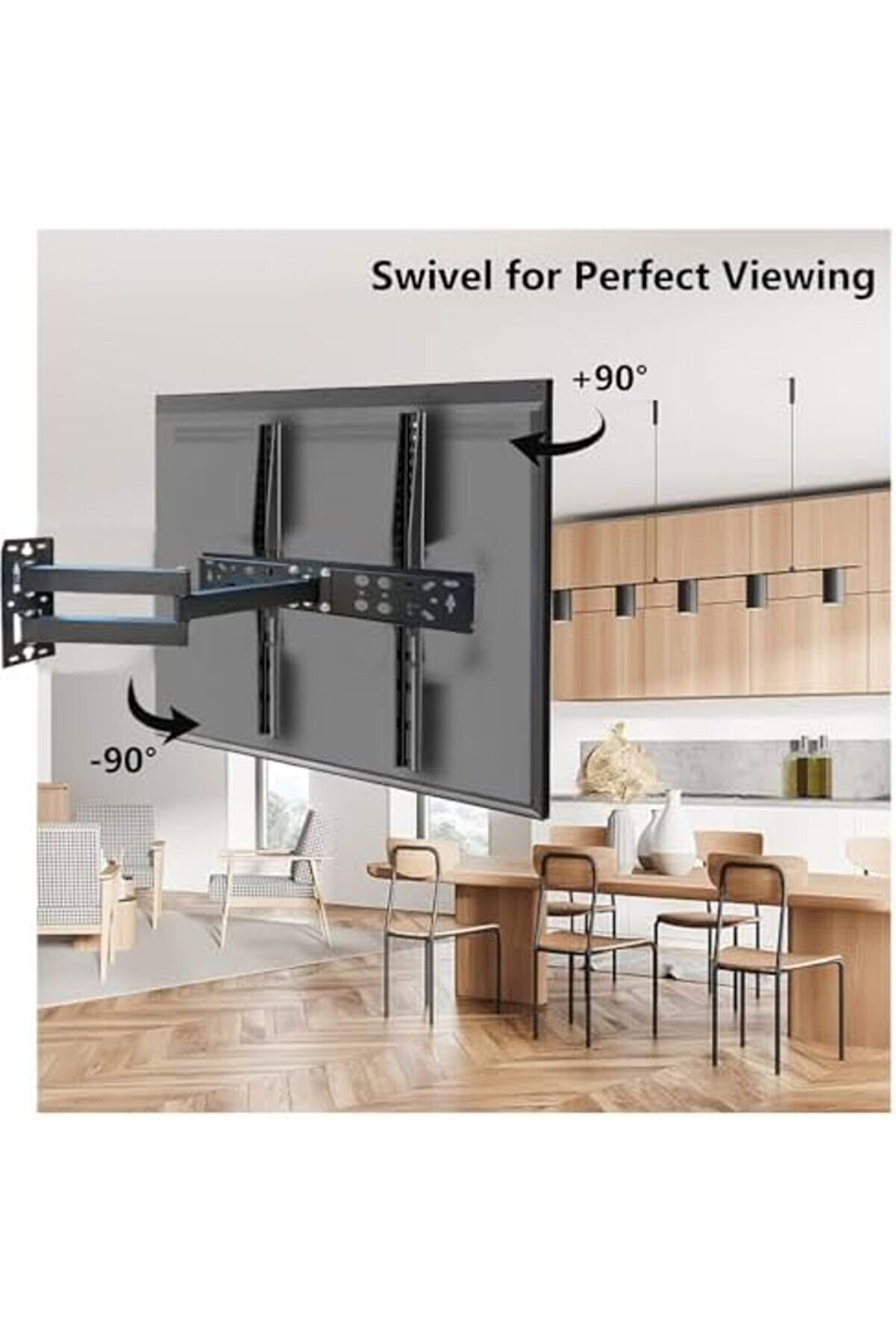 60 İnç E Kadar (Yeni̇ Nesi̇l Tv) Uyumlu Lcd Led Televi̇zyon Askı Aparatı 60" E Kadar Ve 30 Kg Ultr