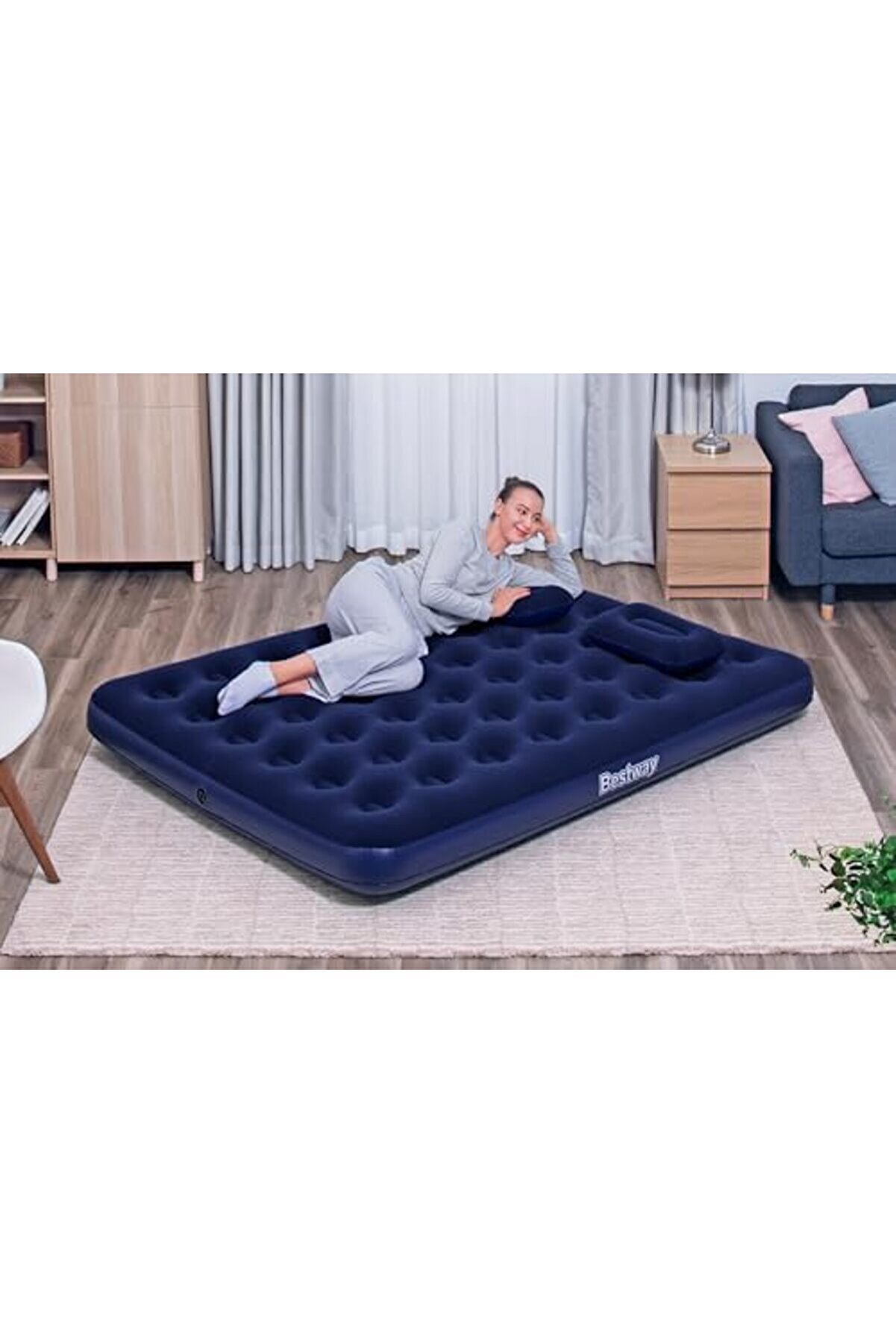 2,03M X 1.52M X 22Cm Hava Yatağı El Pompası 1014773