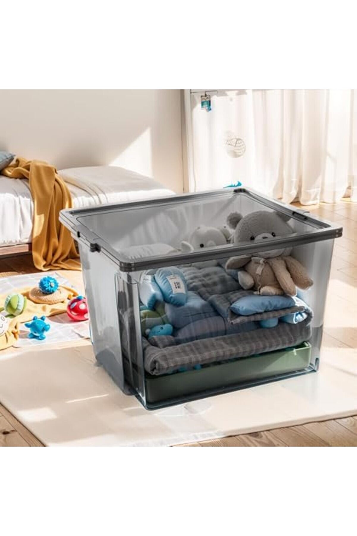 Ohyama, 6Er-Set, Aufbewahrungsboxen, 30 L, Mi̇t, Stapelbar, Garage, Schlafzi̇mmer, Wohnzi̇mmer - Useful