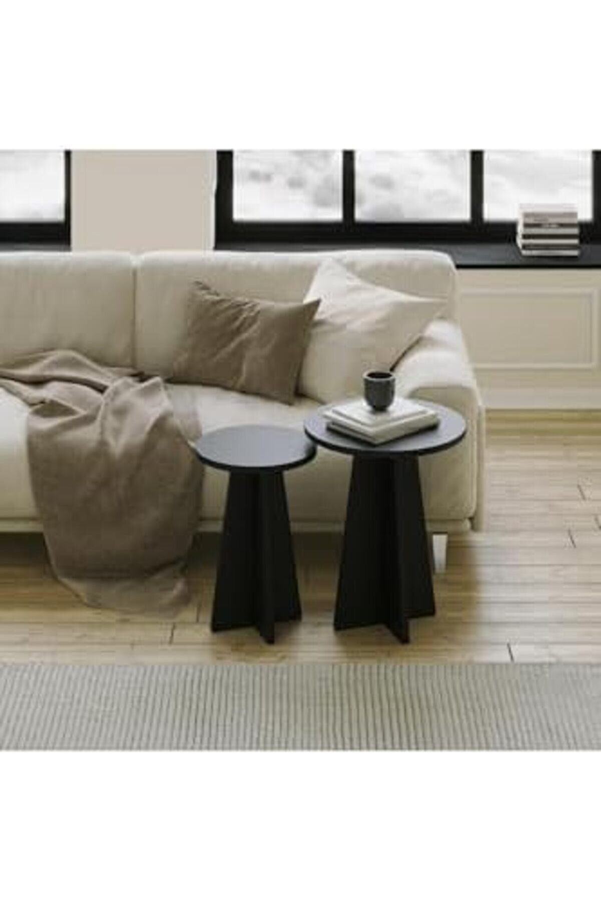 Mushroom 2 Li̇ Sehpa Seti̇/Si̇yah 1014773