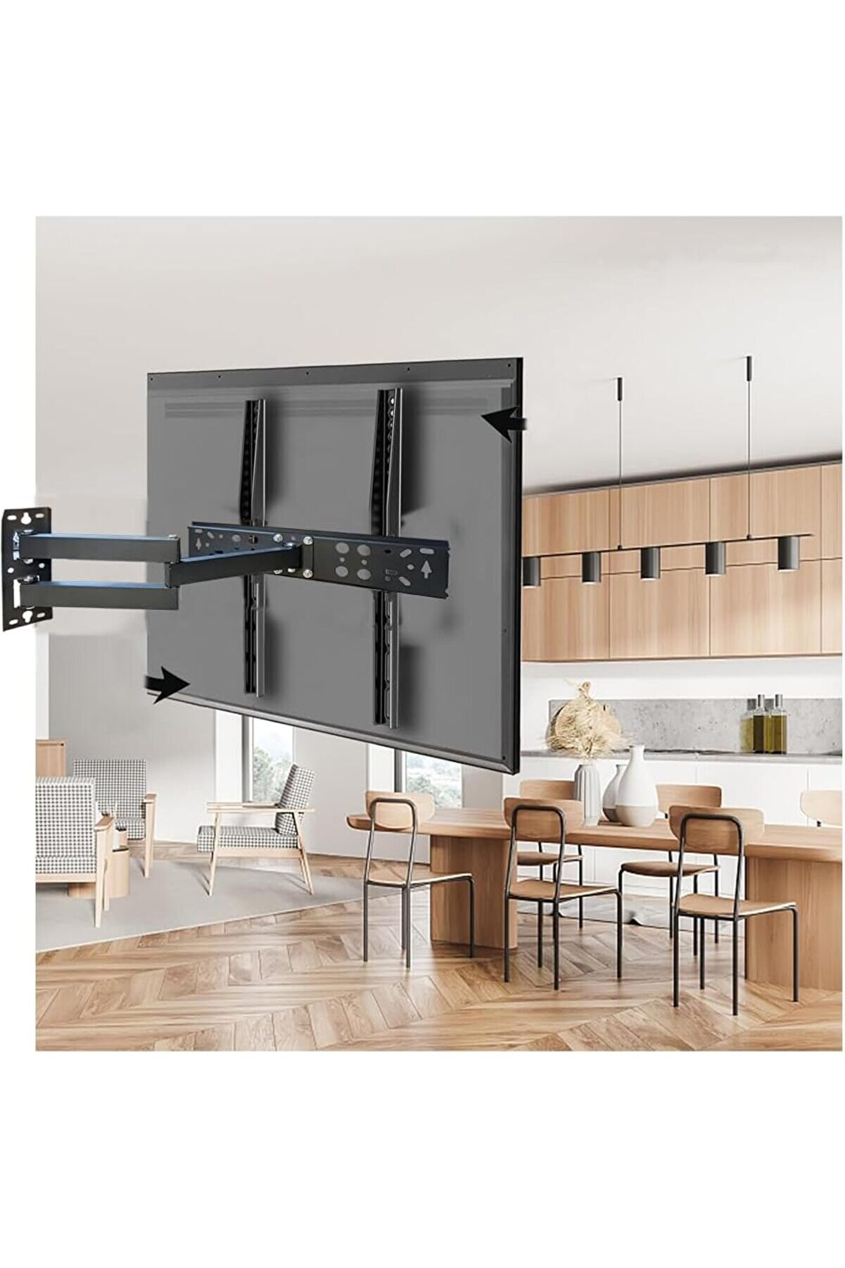 STOREMAX 60 inç'e kadar (YENİ NESİL TV) Uyumlu LCD LED Televizyon Askı Aparatı 60" e Kadar ve 30 Kg Ultr