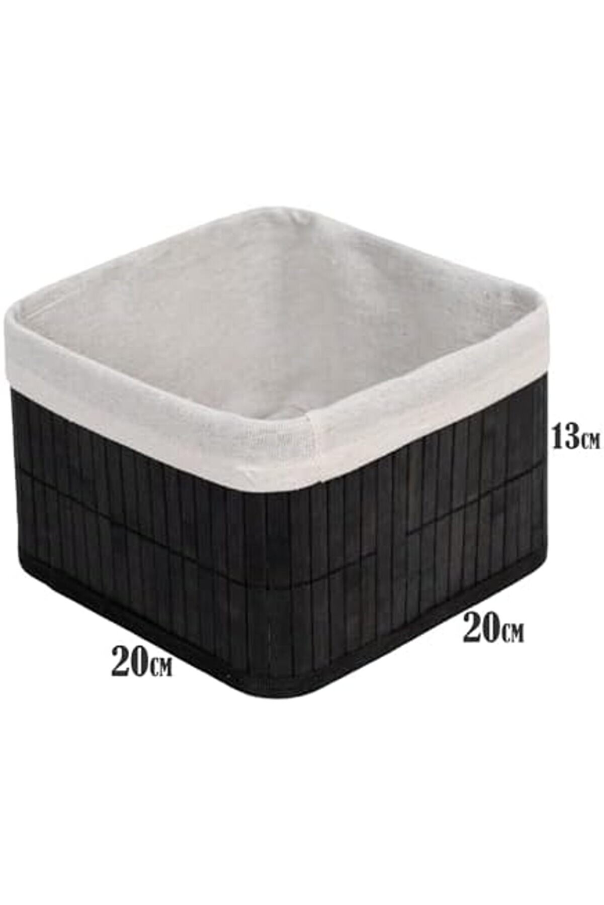 Mrtshoppng Bambu Çok Amaçlı Saklama Kutusu Düzenleyi̇ci̇ Kare Organi̇zer, Dekorati̇f Bambu Düzenleyi̇ci̇ S