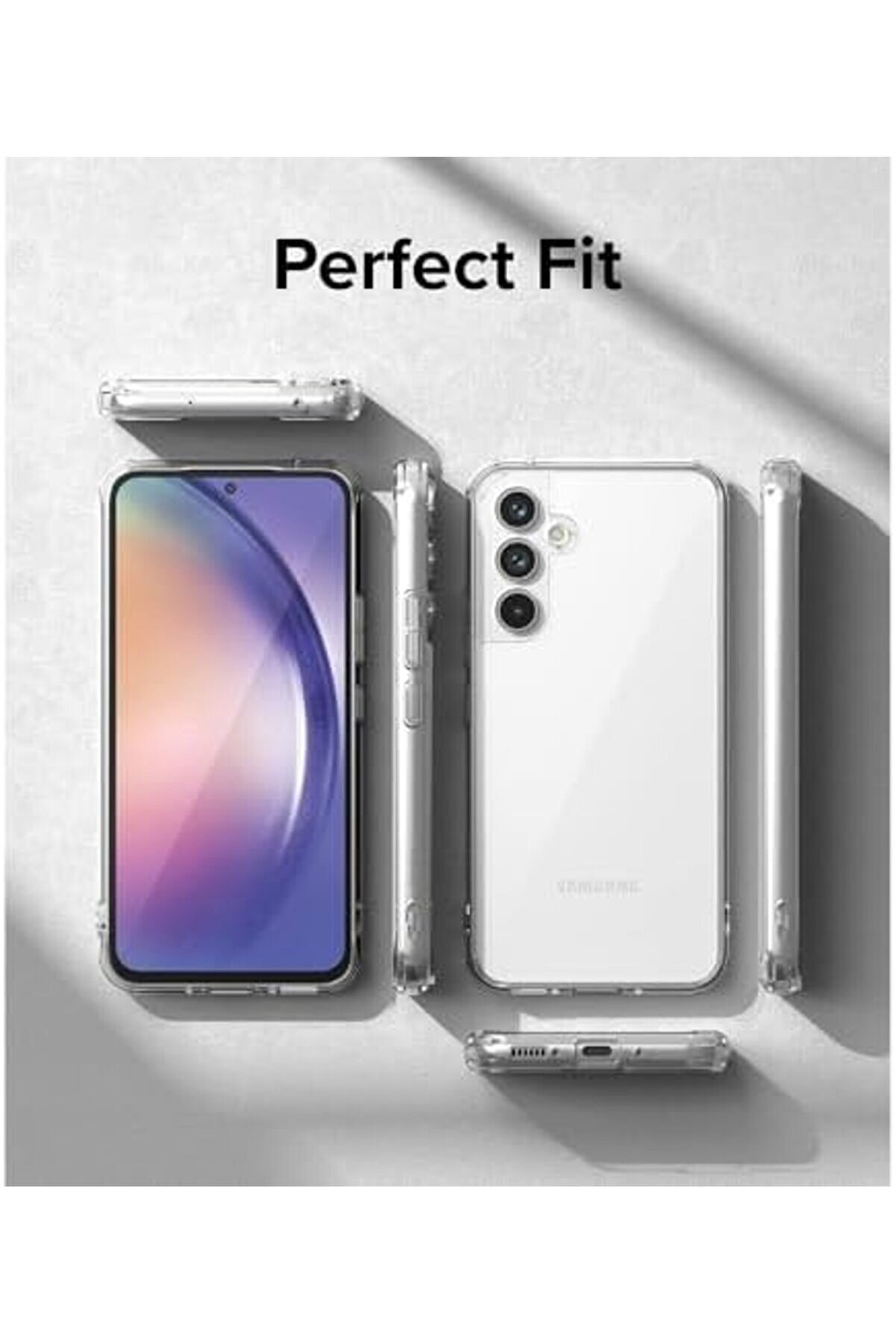 A34 Uyumlu Kılıf 3D Kamera Korumalı Darbe Önleyi̇ci̇ Şeffaf Transparan Esnek Si̇li̇kon 1014773