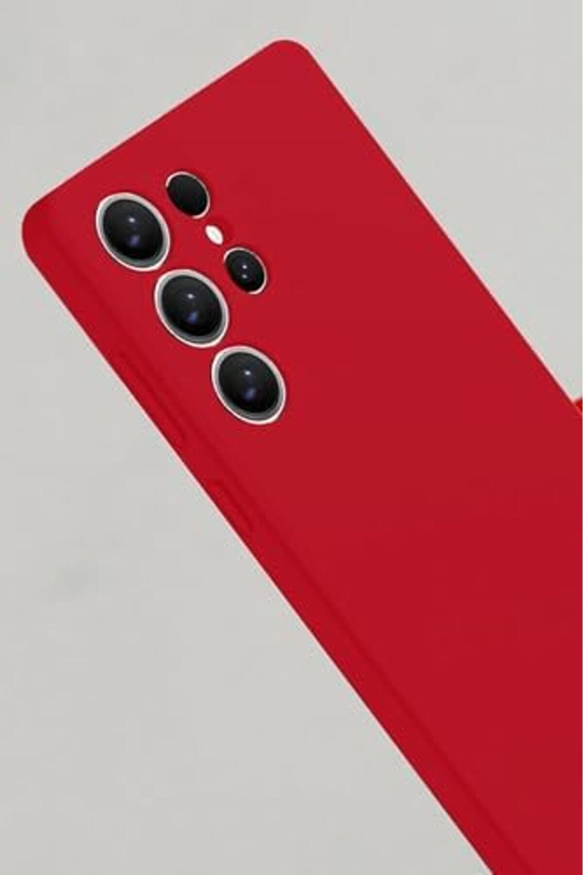 Aksesuar S25 Ultra İle Uyumlu İ&ccedil;i̇ Kadi̇fe Kamera Korumalı Lansman Si̇li̇kon Kılıf Yapılı Tam Koruma Sağ