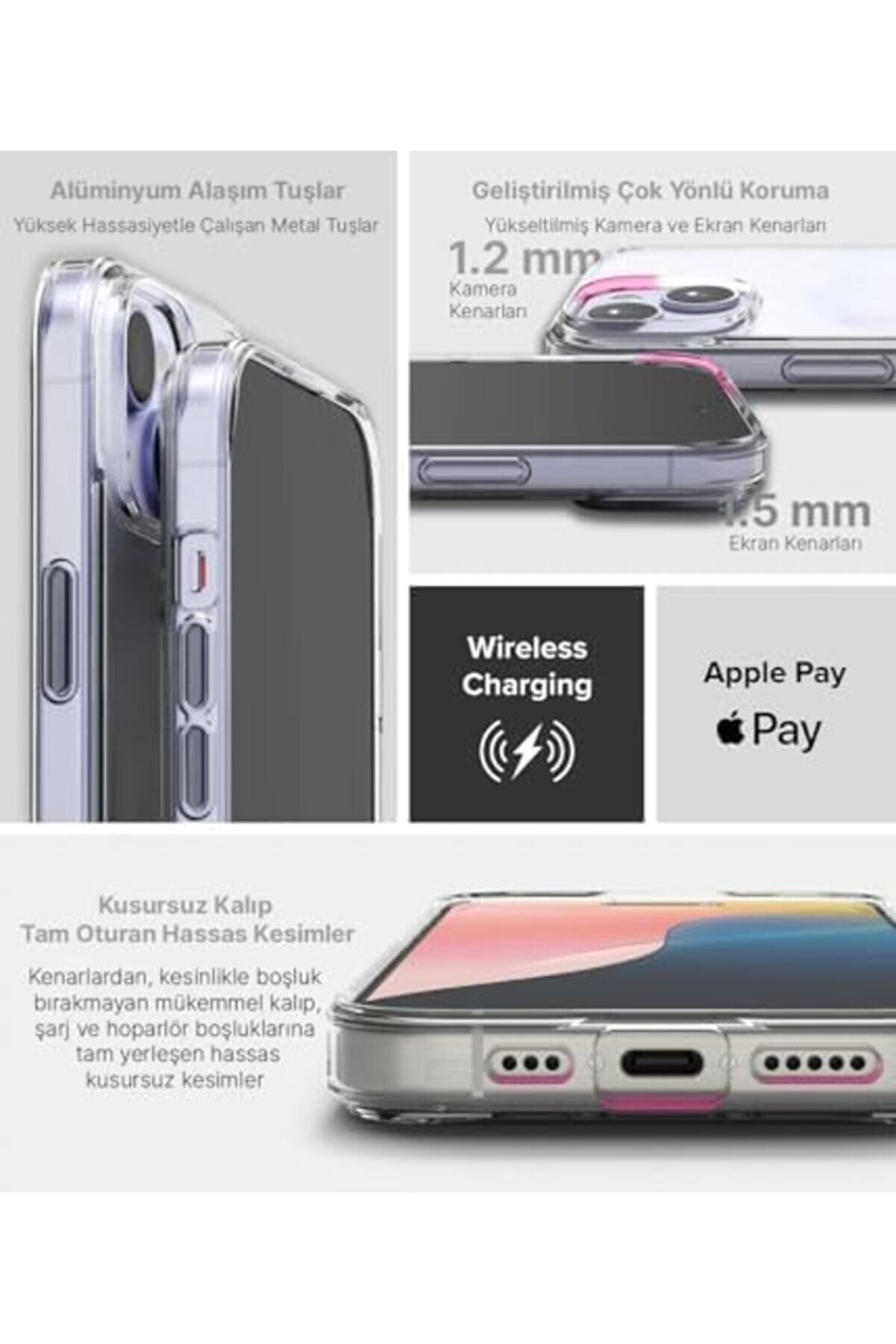 13/14 İçi̇n İle Uyumlu Supermatt Seri̇si̇ Arkası Parmak İzi̇ Tutmayan Sert Mat Poli̇karbonat Kenarları Tp