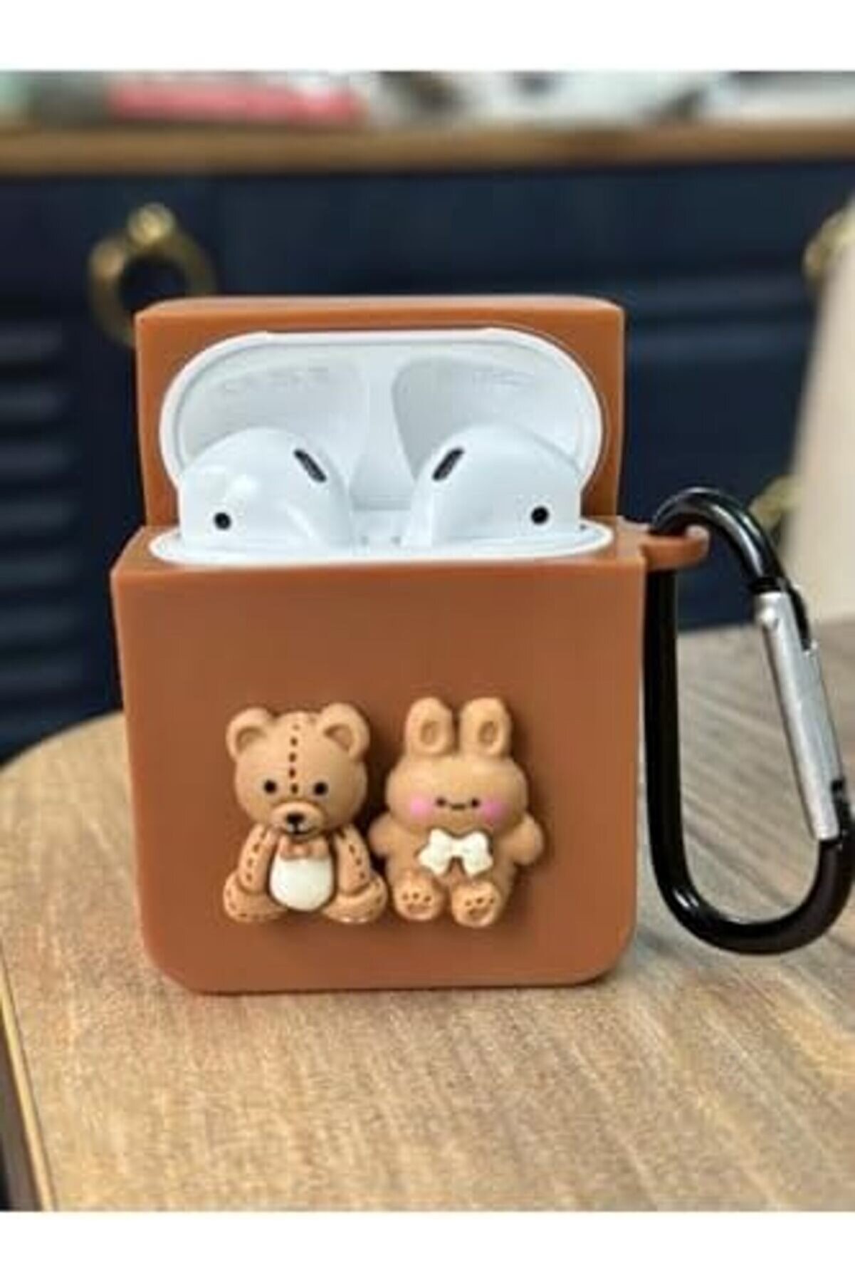 1. Nesi̇l Ve 2. Nesi̇l İle Uyumlu Ayıcık Tasarımlı Kalın Si̇li̇kon Kılıf - Brown 1014773