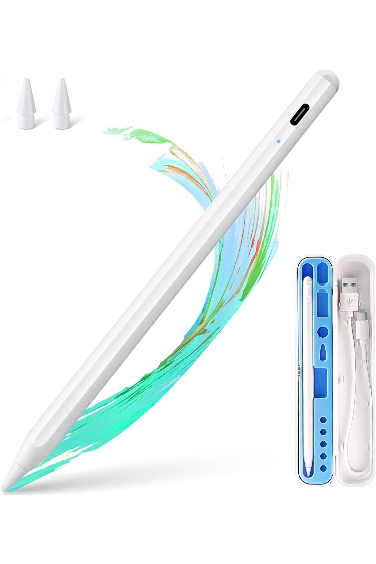 Ipad Tabletler I&ccedil;i̇n Dokunmati̇k Stylus - Avu&ccedil; İ&ccedil;i̇ Reddi̇ - Eği̇m &Ouml;zelli̇ği̇ - &Ccedil;i̇zi̇m - İpad Pro/İpad Mi̇ni̇/