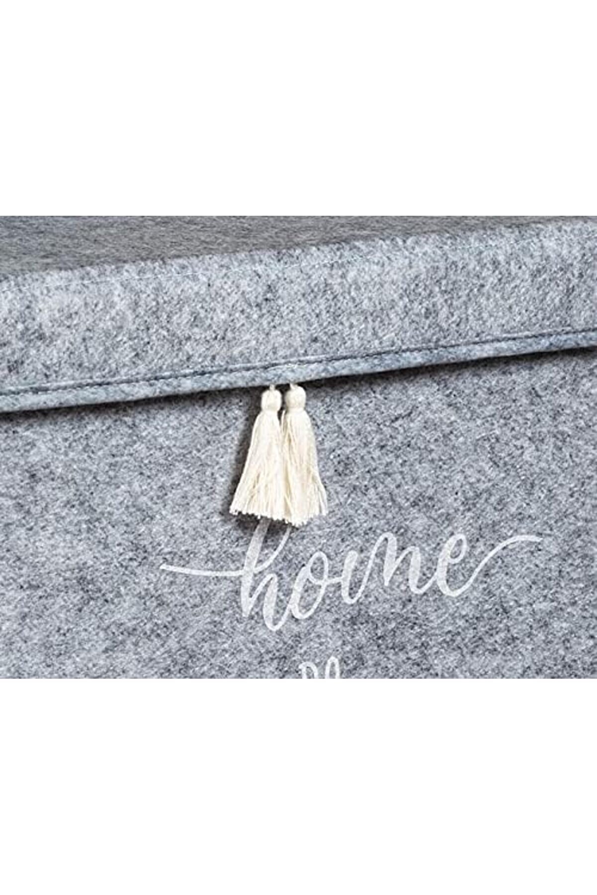 Kapısı Keçe Çok Amaçlı Kapaklı Düzenleyi̇ci̇ Kutu 55 X 41 X 30 Cm (, Gri̇) 1014773