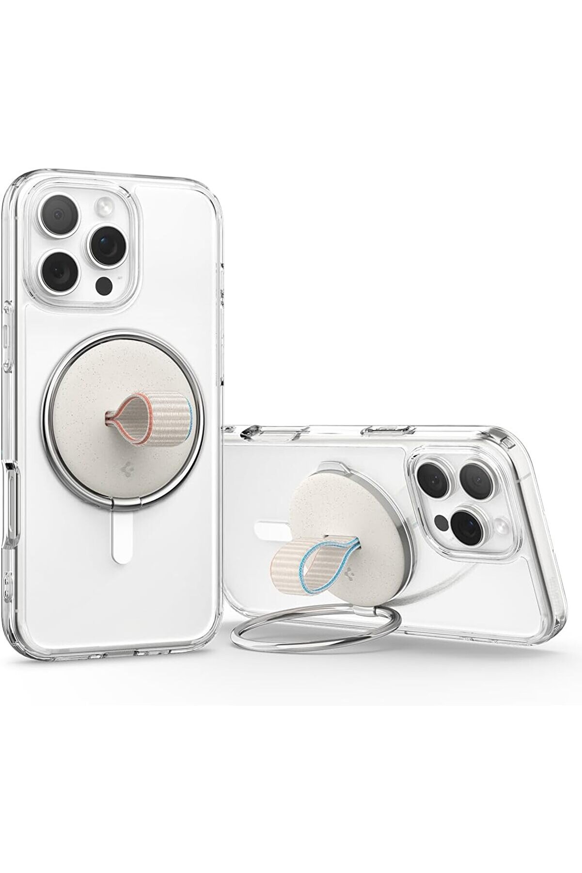 STOREMAX mrtshoppng MagFit O-Mag iPhone için Manyetik Telefon Tutucu MagSafe Özellikli Ring Dune Beige OM104