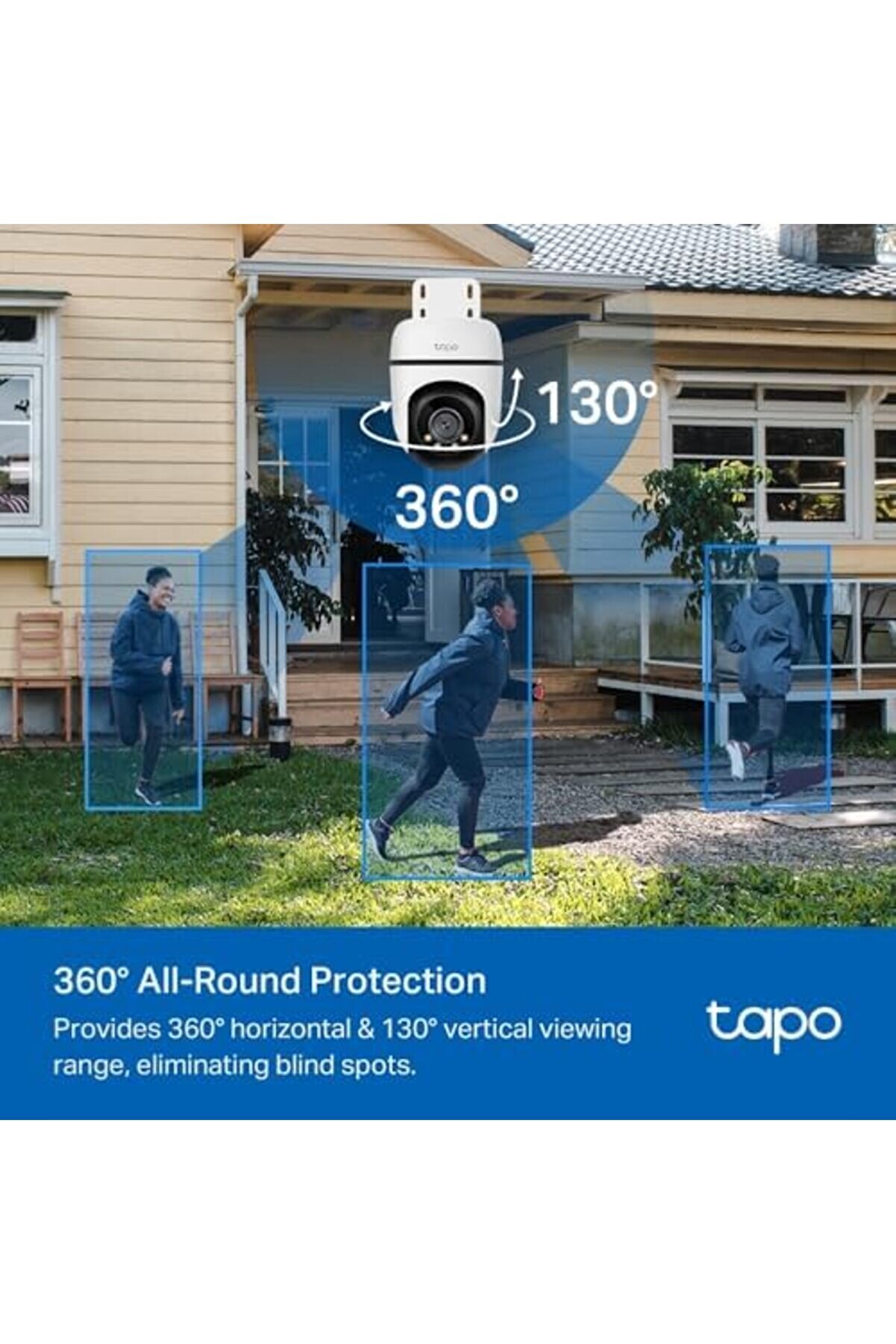 Svngsphereshop Tapo C510W, 2K Dış Mekan Wi̇-Fi̇ Güvenli̇k Kamerası, Hareket Tespi̇t/Taki̇bi̇, 360°, Ip65 S