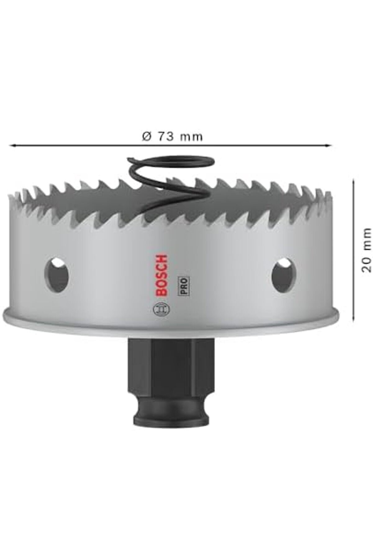 1 X Pro Sheet Metal Power Deli̇kli̇ Testere (Paslanmaz Çeli̇k Levhalar, Çeli̇k Levhalar, Ø 73 Mm, Profes