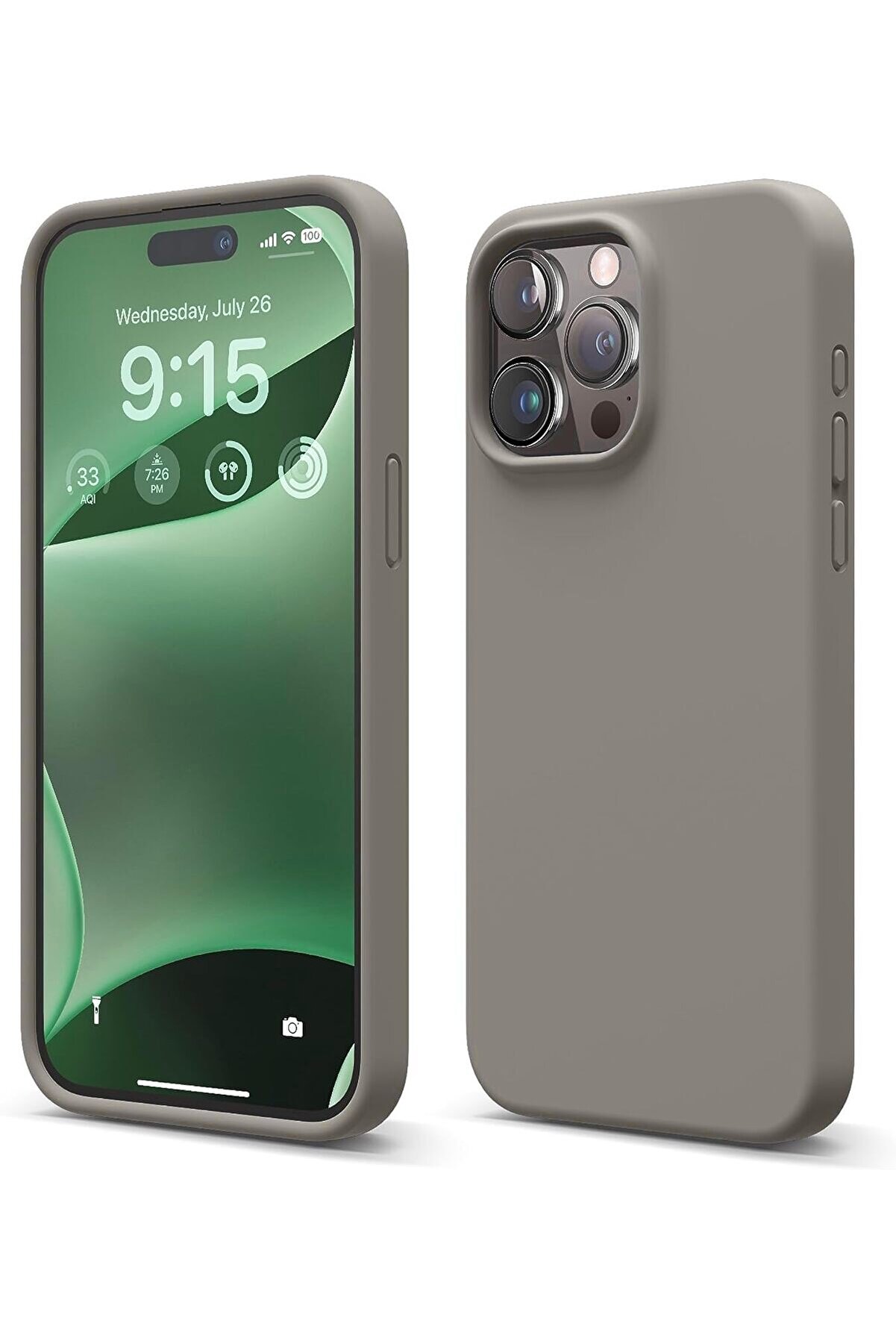 STOREMAX 14 Pro Max Uyumlu Özel İpeksi Dokunuş Hissi Veren İçi Yumuşak Kadife Lansman Silikon Kılıf Kapak (Ta