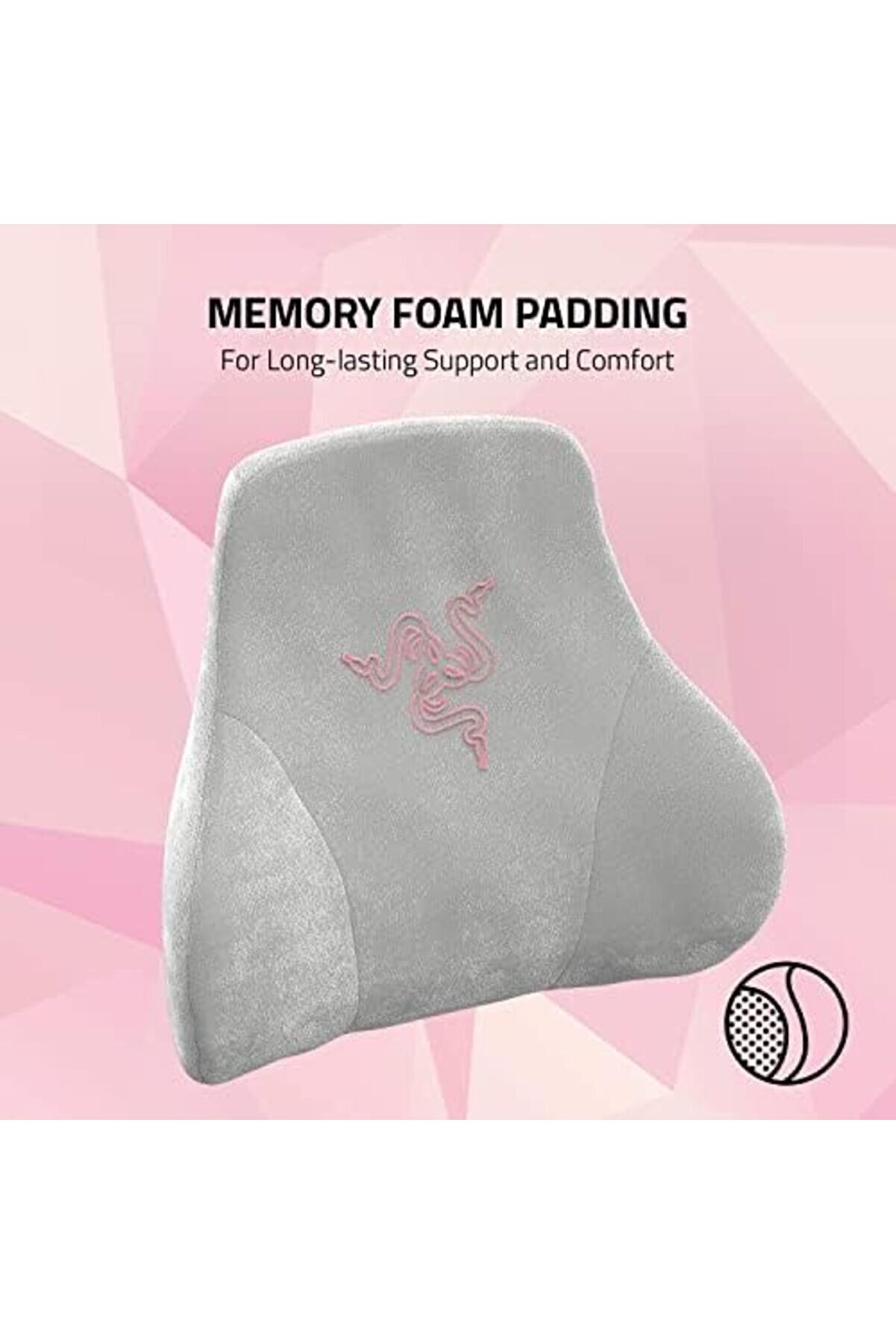 Kafa Yastığı - Oyuncu Koltuğu İçi̇n Boyun Ve Baş Desteği̇ (Ergonomi̇k Tasarımlı, Hafızalı Köpük Dolgu,