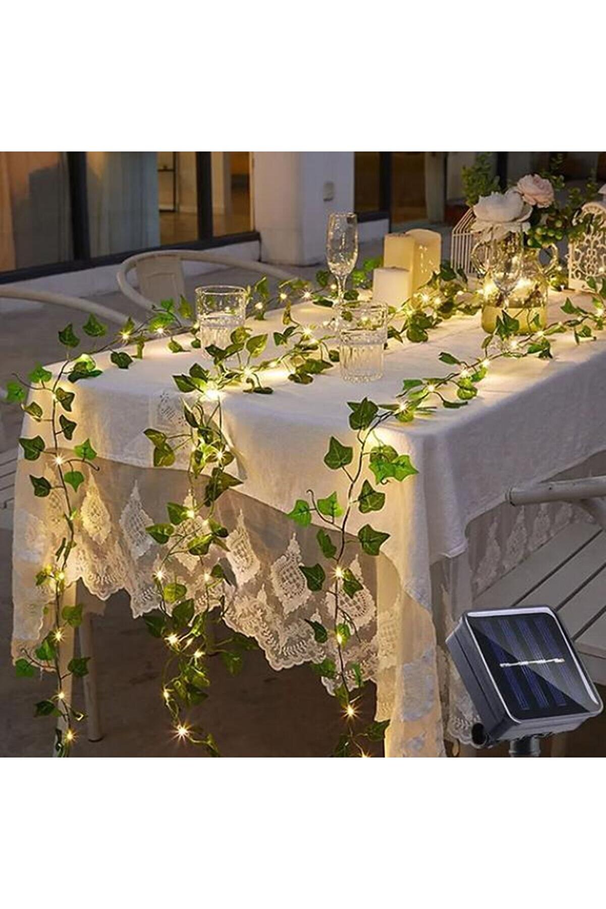 İstangül Butik Güneş Enerjili Sarmaşık Led Dekor 5 Metre