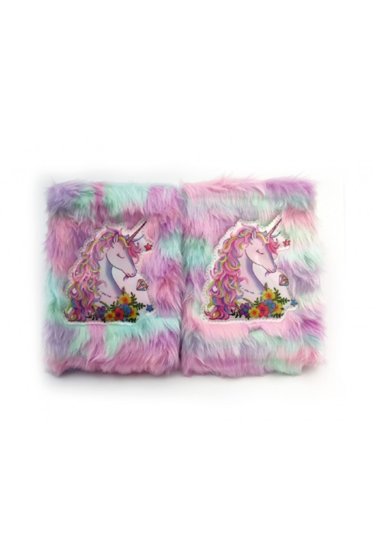 Ethab Ti̇caret &Ccedil;i̇&ccedil;ekli̇ Uni̇corn Tasarımlı Peluş Hatıra Defteri̇