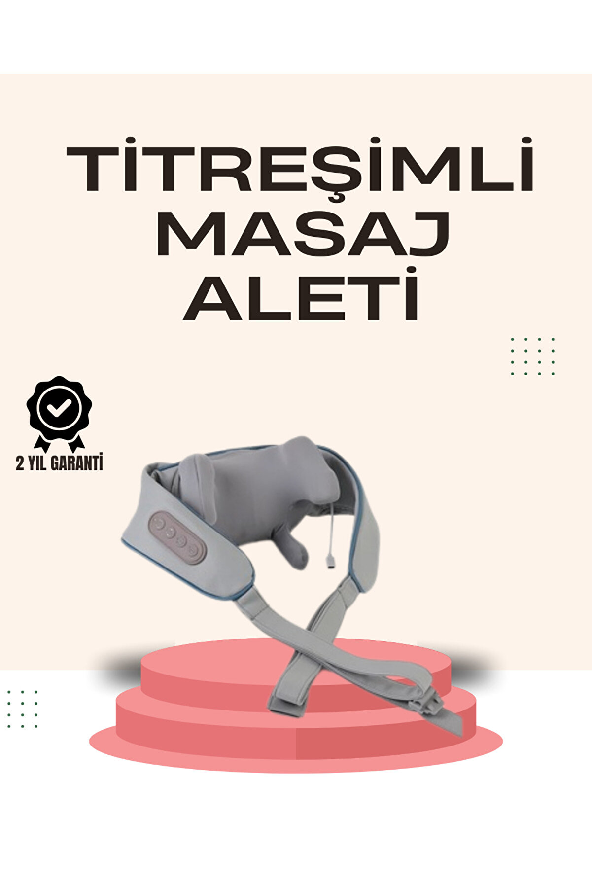 Toptan Bulurum Kablosuz Boyun ve Omuz Masaj Ai | Isıtmalı ve Yoğurmalı