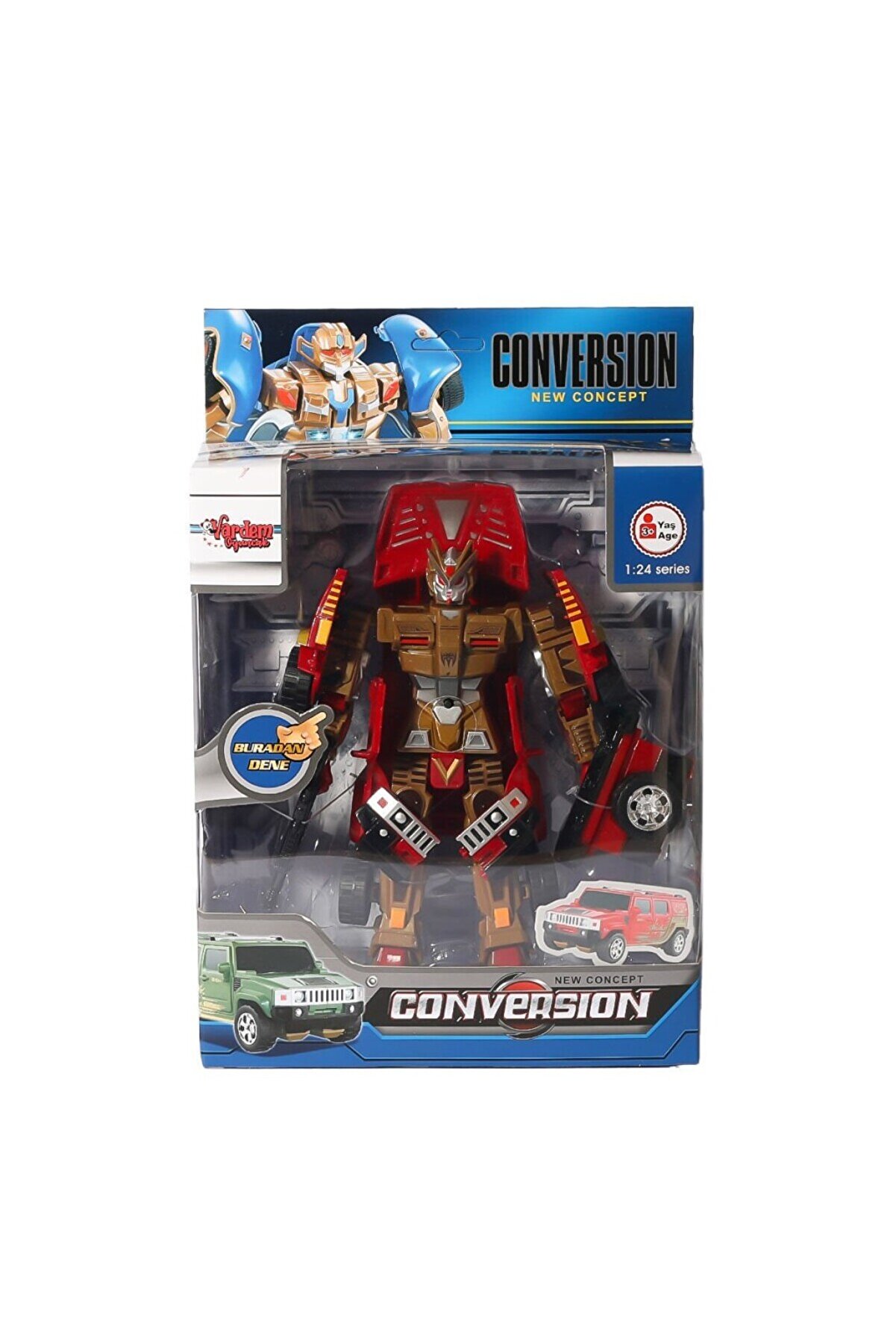 Toptan Bulurum HW899125 Dönüşebilen Robot Jeep 124 Vardem