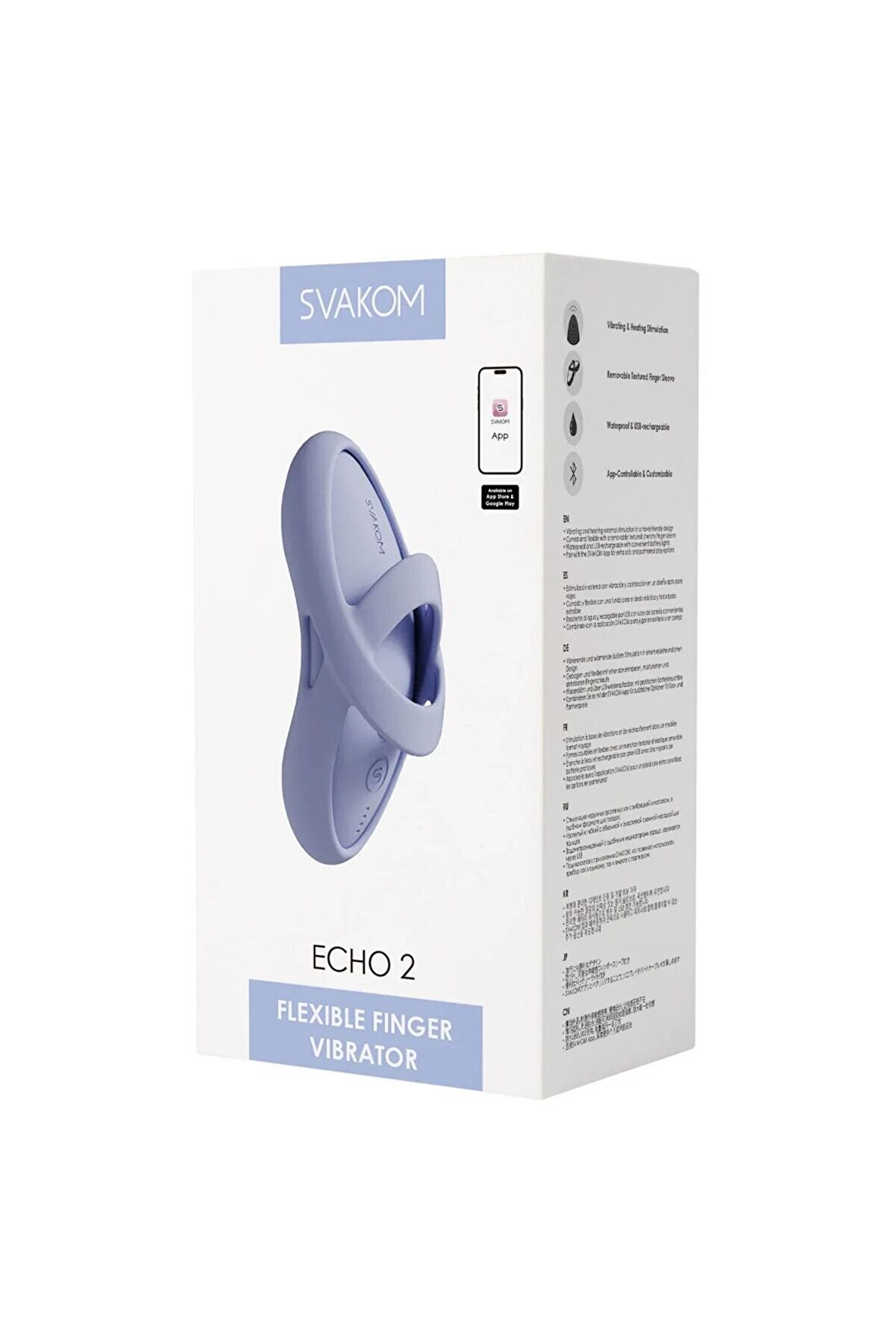 Svakom Echo 2 Isıtmalı Esnek Parmak Vi̇brat&ouml;r&uuml;