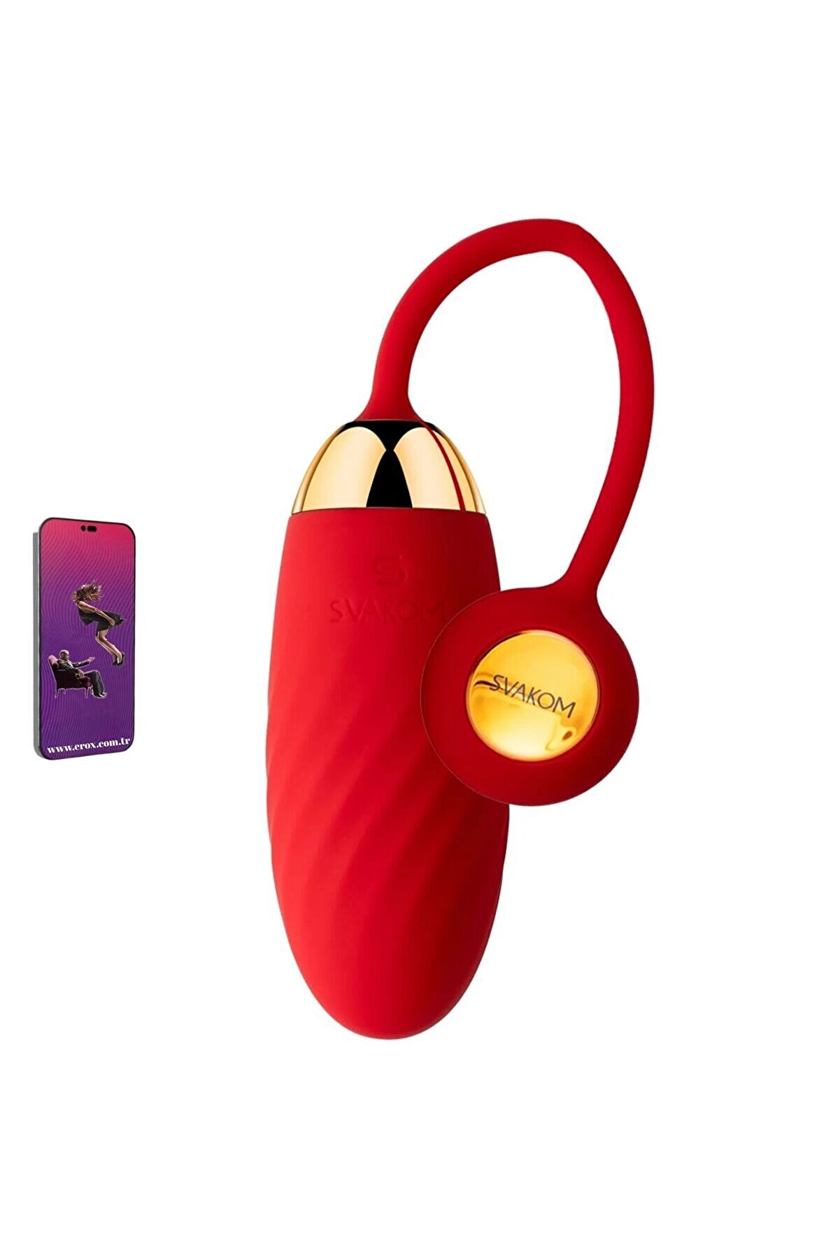 Svakom Ella Neo Telefon Kontroll&uuml; Mi̇ni̇ Vi̇brat&ouml;r-Red