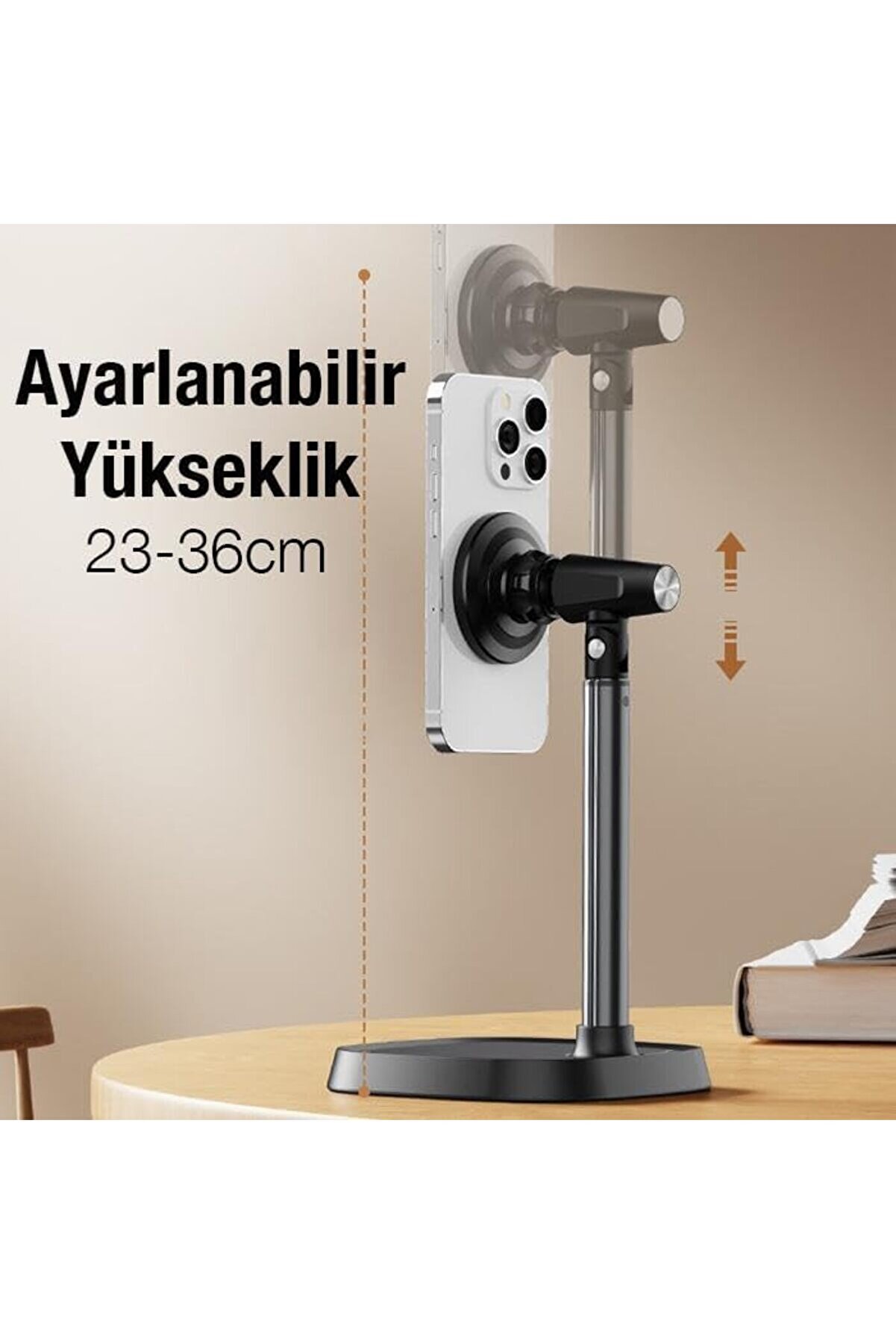 Yüksekli̇k Ayarlı Magfase Masaüstü Telefon Tutucu İphone 12 13 14 15 Pro Max Telefon Standı 1175713