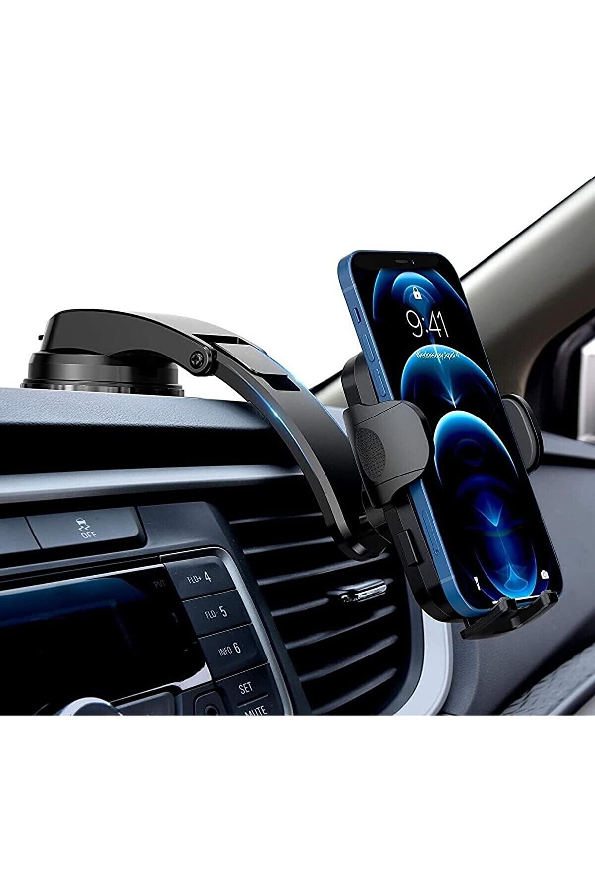 STOREMAX Otomatik Klipsli Araba Telefon Tutucu Ayarlanabilir Cam Ve Torpido Için Yüksek Kalite Tutucu 101477