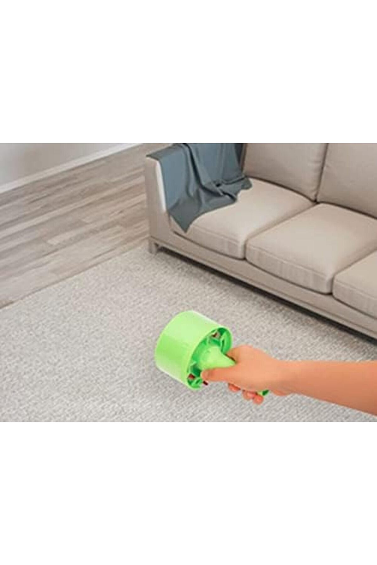 Tuybox Tüy Toplayıcı Rulo + 1 Yedek (120 Yaprak) Kedi̇ Köpek İpli̇k Toz Kıl Tüy Toplama Rulosu Koli̇ Ba