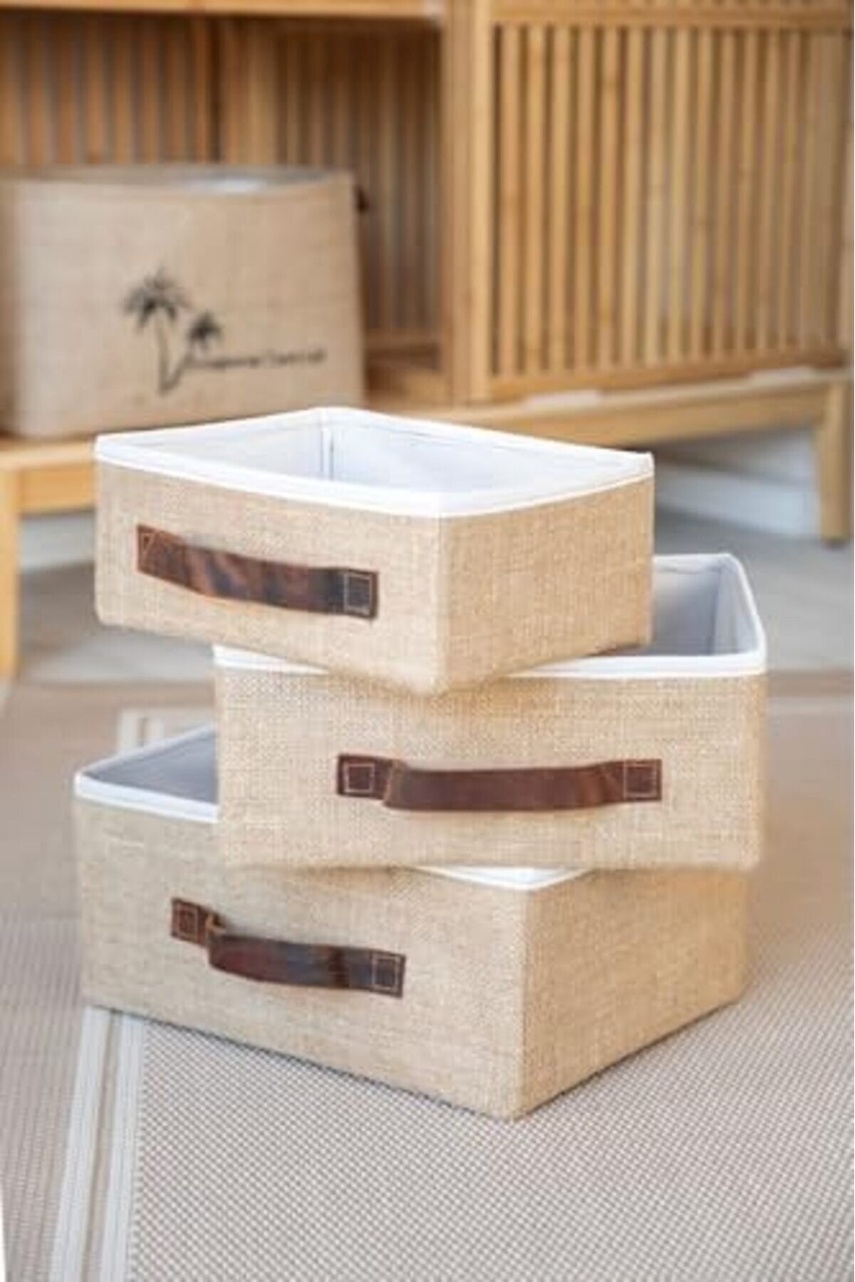 Shpsell Bee Jüt Dolap İçi̇ Organi̇zer Takı, Makyaj,, Ofi̇s Düzenleyi̇ci̇ Saklama Kutusu Organi̇zer 35X26X1