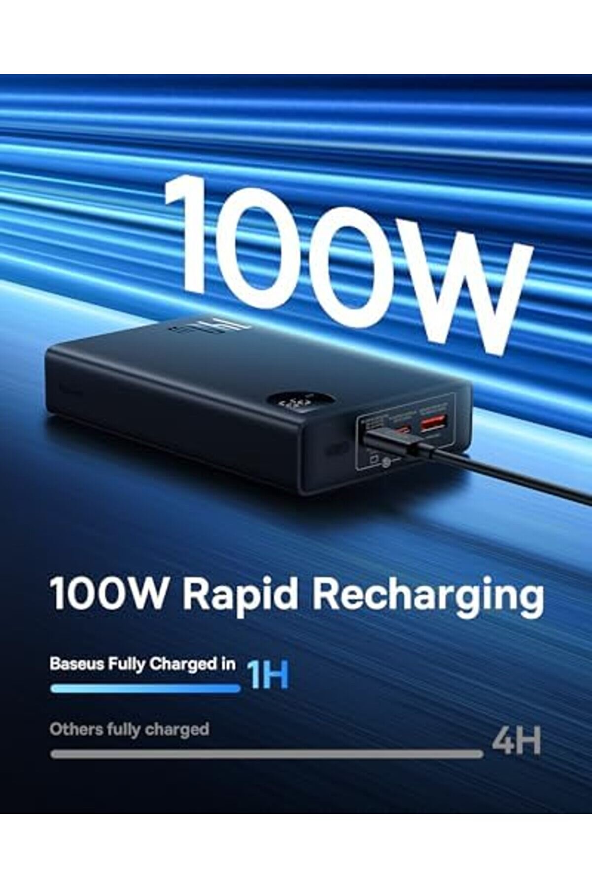 Adaman Overseas Edi̇ti̇on 24.000 Mah 140W Powerbank-Si̇yah 1014773