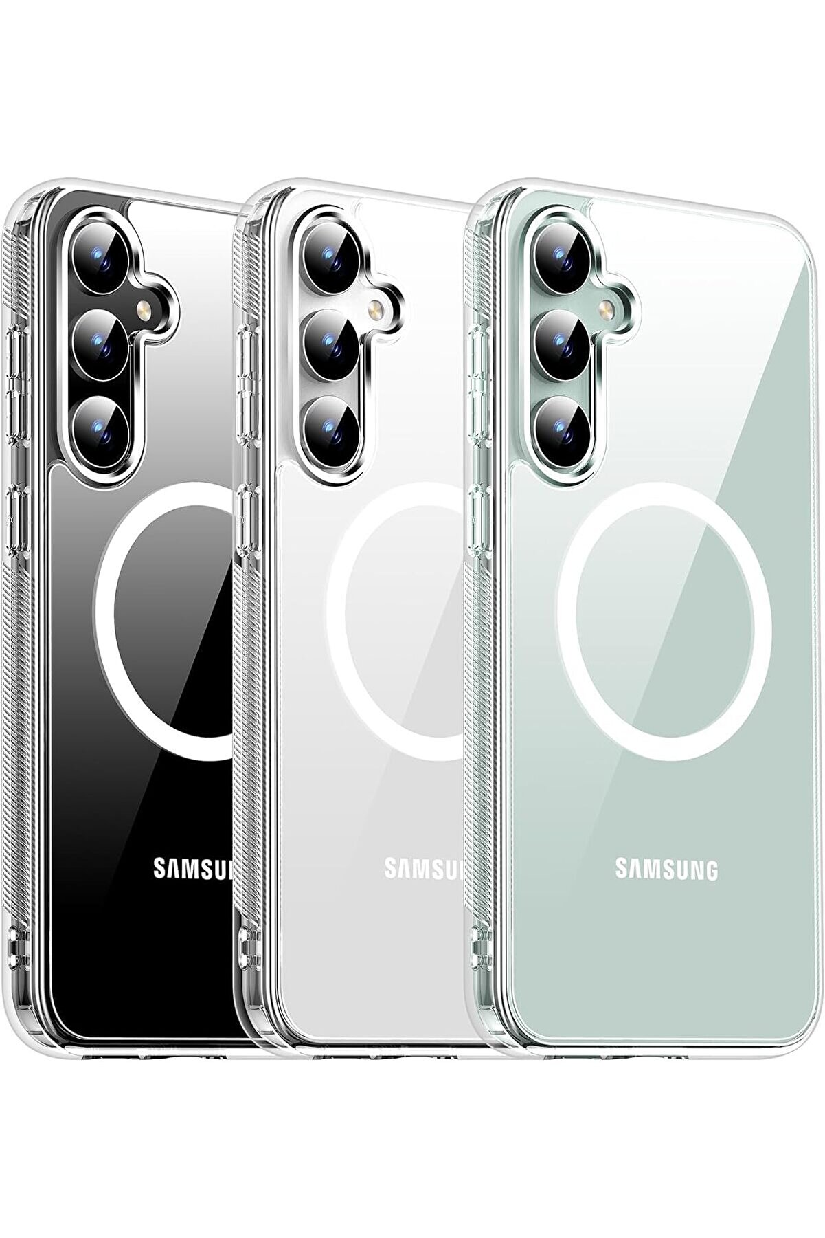 STOREMAX S23 FE için Kılıf Şeffaf Kamera Korumalı Uyumlu Telefon Kılıfı 1014773