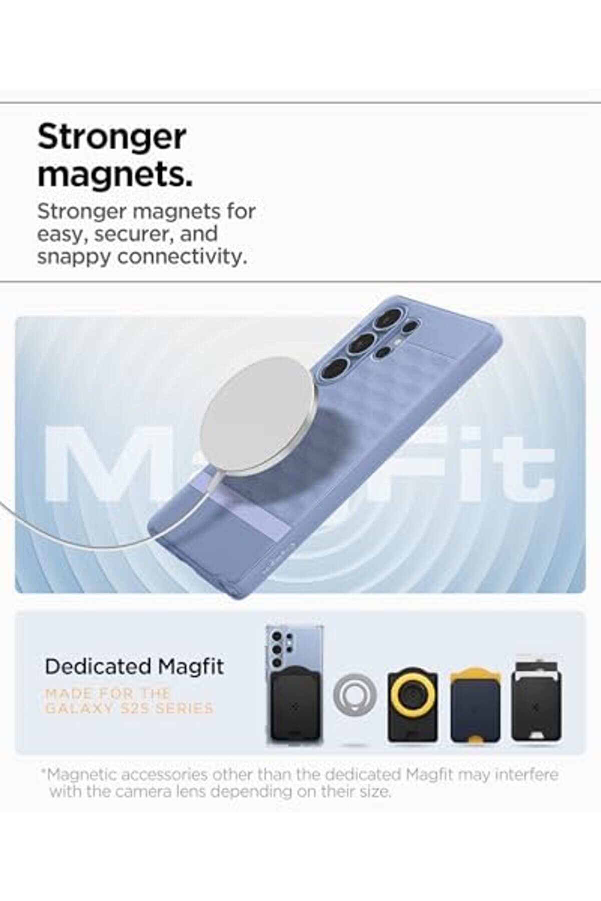 S25 Ultra Kılıf Mag Hava Kanalı Teknoloji̇si̇&trade; Askeri̇ Sınıf Koruma Purple-İsh 3 Boyutlu Tasarım Kapak