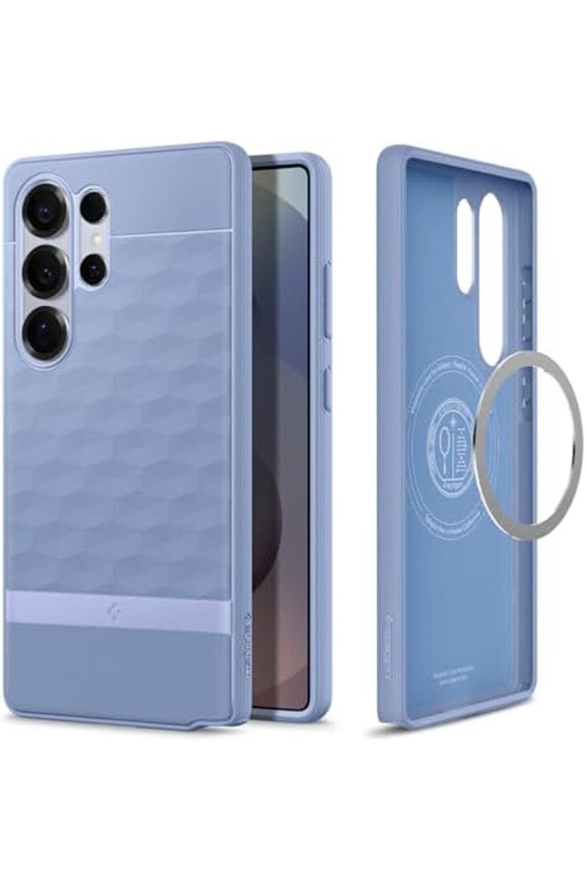 S25 Ultra Kılıf Mag Hava Kanalı Teknoloji̇si̇&trade; Askeri̇ Sınıf Koruma Purple-İsh 3 Boyutlu Tasarım Kapak