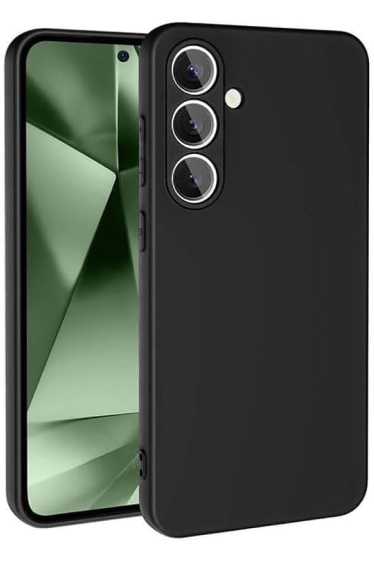 STOREMAX AKSESUAR S24 Fe ile Uyumlu İçi Kadife Kamera Korumalı Lansman Silikon Kılıf Yapılı Tam Koruma Sağlay