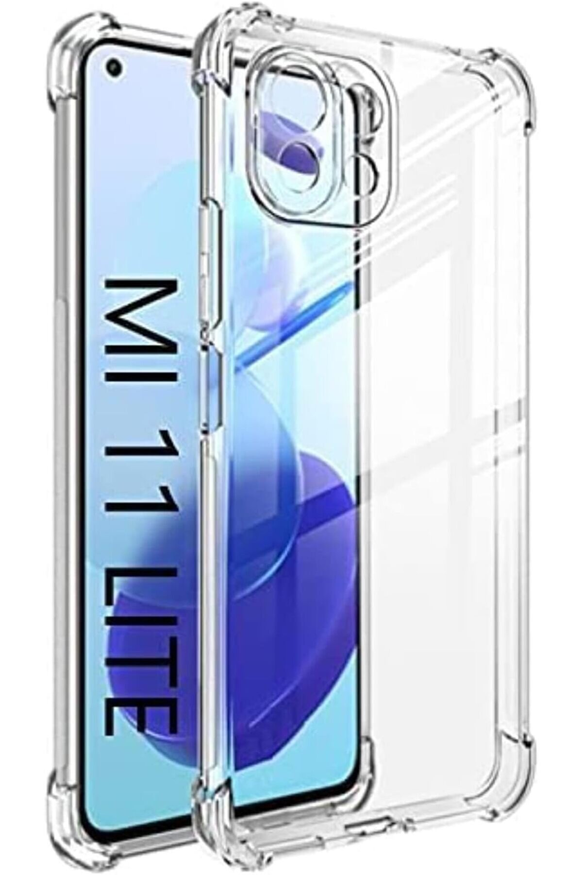 STOREMAX İletişim Mi 11 Lite ile uyumlu Kapak Köşe Korumalı AirBag Şeffaf Silikon Kılıf 1014773