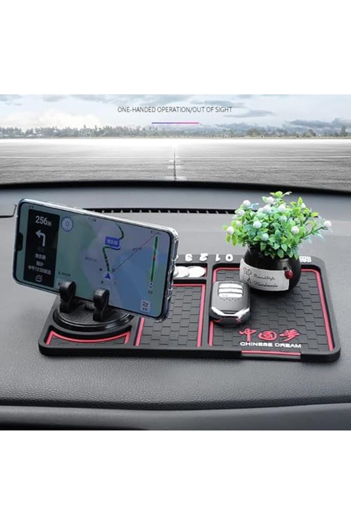 Araç Içi̇ Kaydırmaz Torpi̇do Organi̇zeri̇ Si̇hi̇rli̇ Ped Telefon Tutucu Torpi̇do Kaydırmaz Ped 1014773