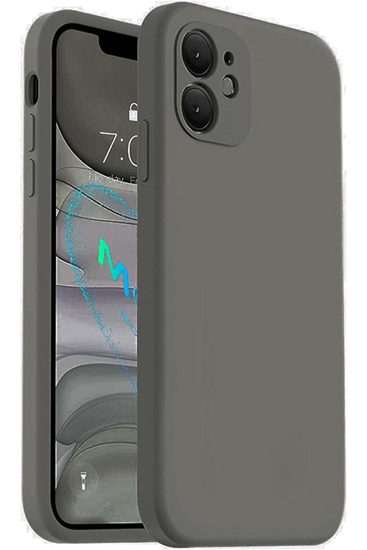 STOREMAX aksesuar jean ile 12 görünümlü Köşeli Içi Kadife Silikon Kılıf 11 ile uyumlu 1014773