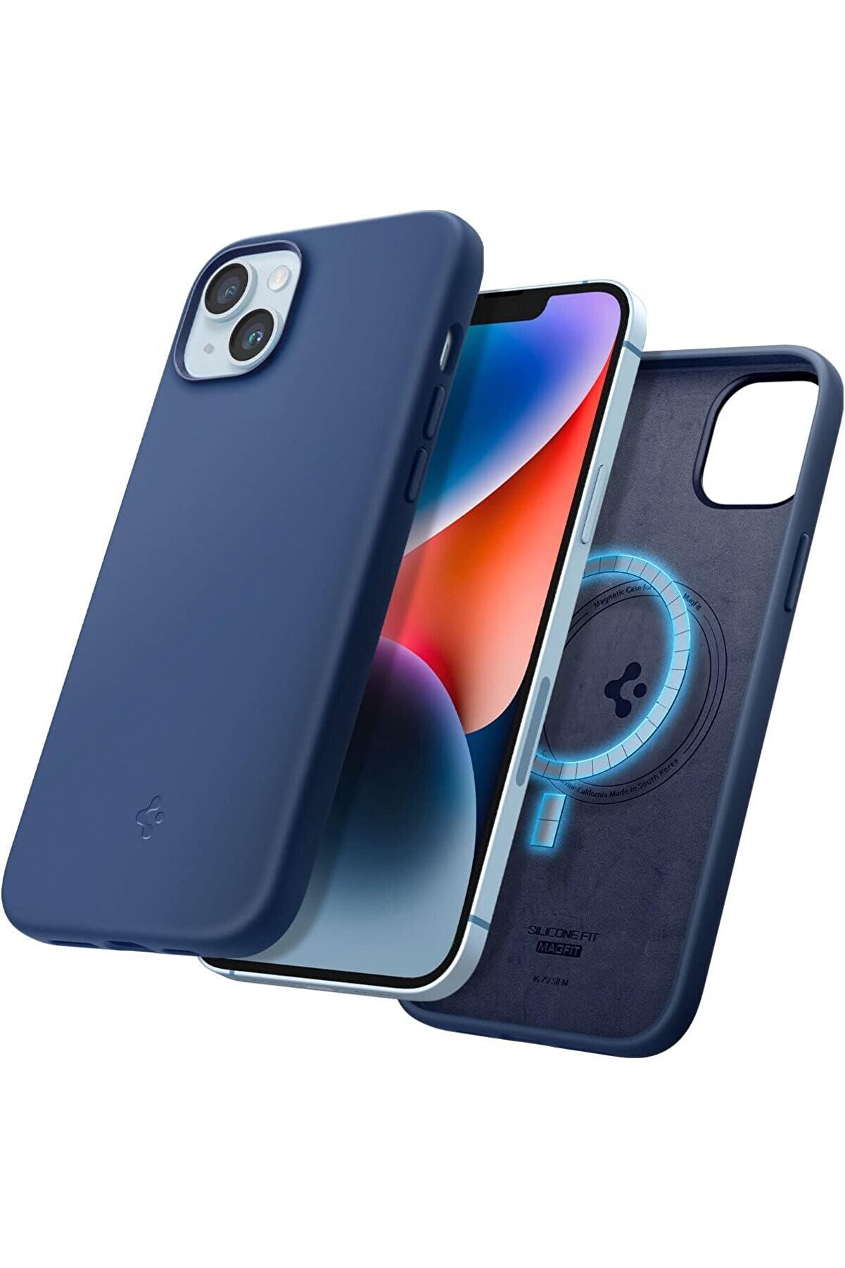 STOREMAX 14 Kılıf Silicone Fit (Silikon) MagFit &ouml;zellikli Navy - ACS04921 1014773