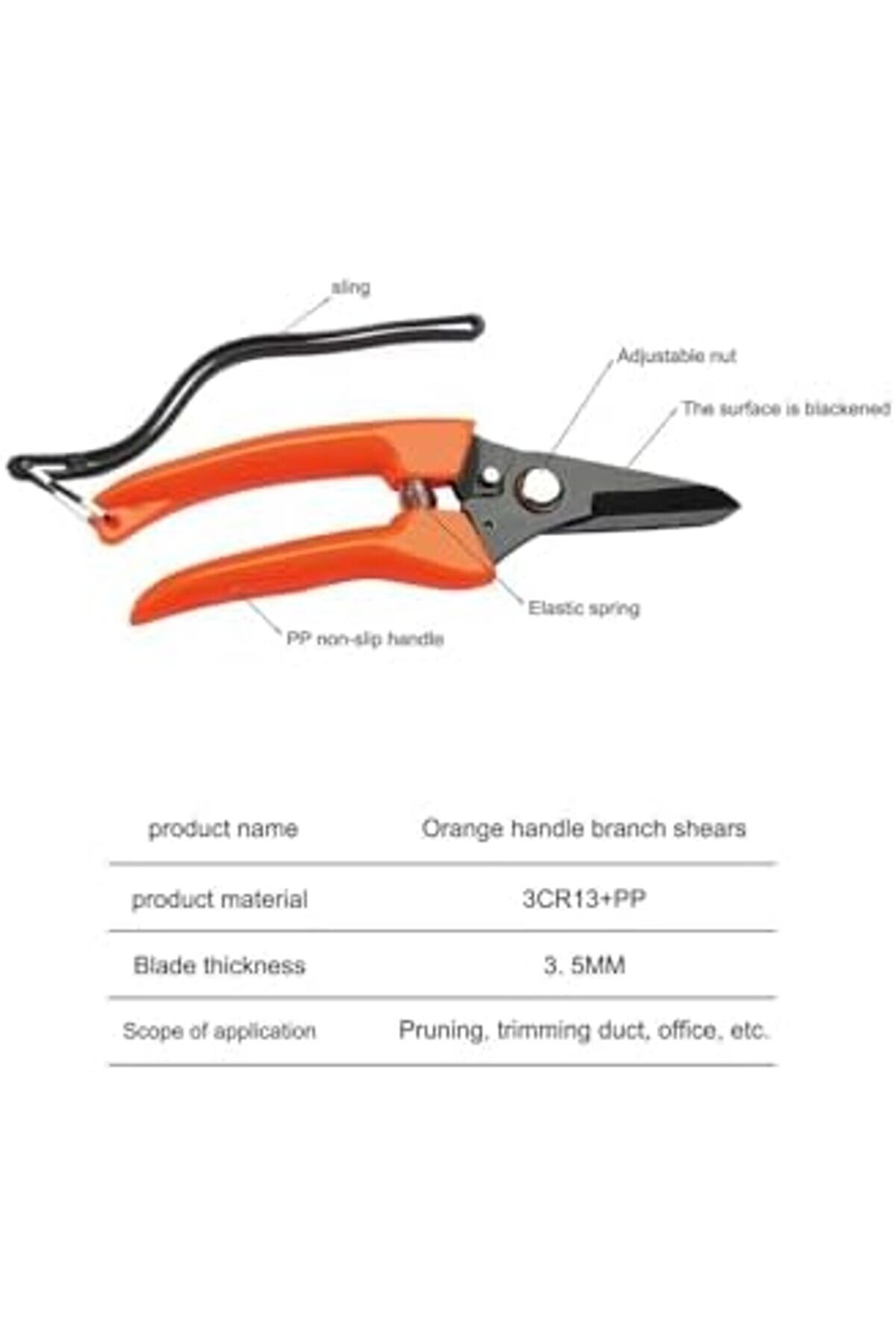 Modashi̇ne Bahçe Budama Çalı Meyve Çi̇cek Keme Yaylı Çeli̇k 150Mm Modascope 1014773