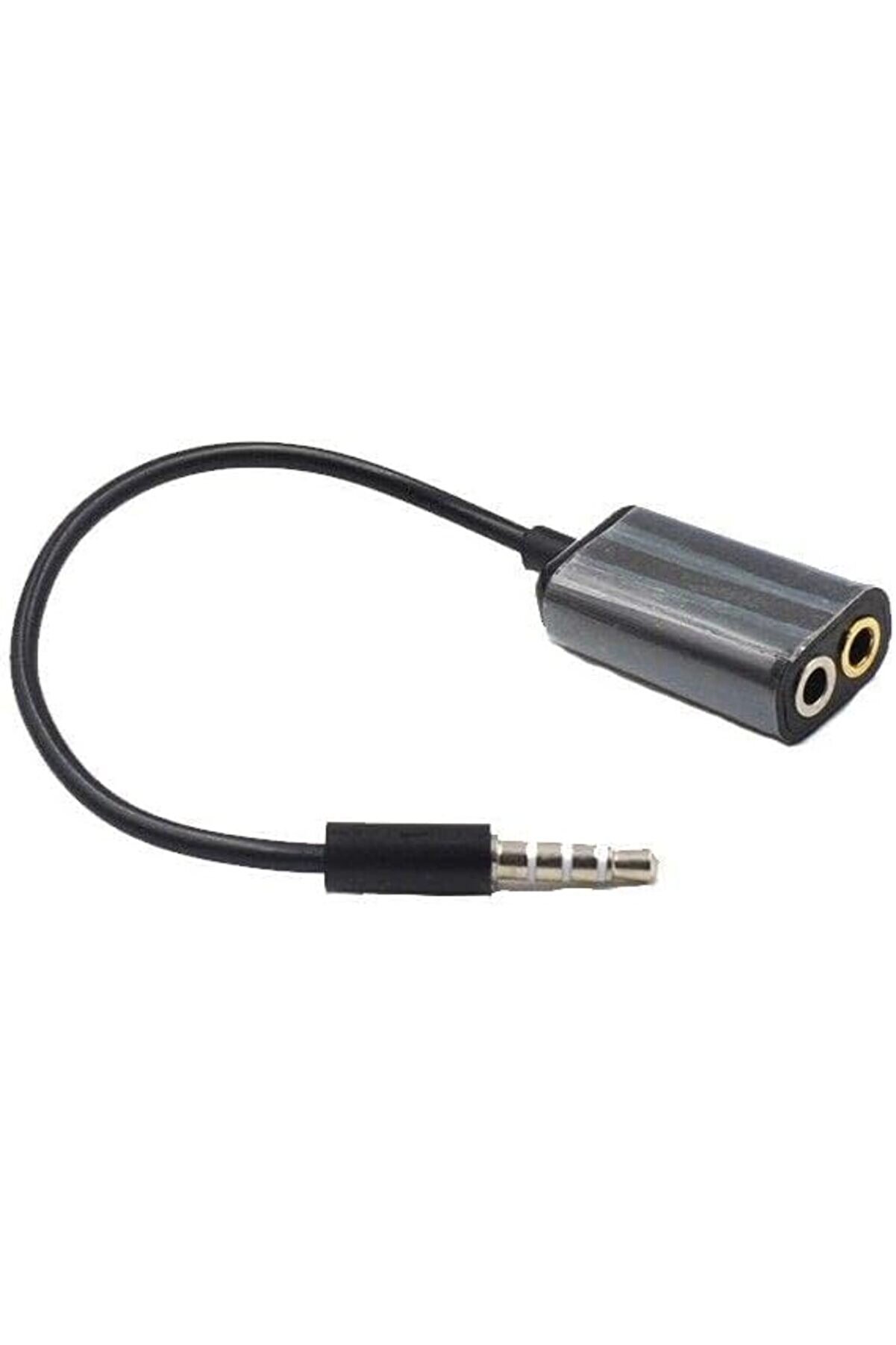 Pltnstoreshop Aux 3.5Mm Jack Ses Adapt&ouml;r Mi̇krofon Kulaklık &Ccedil;evi̇ri̇ci̇ Kablo Beyaz Pltnstoreshop 117573